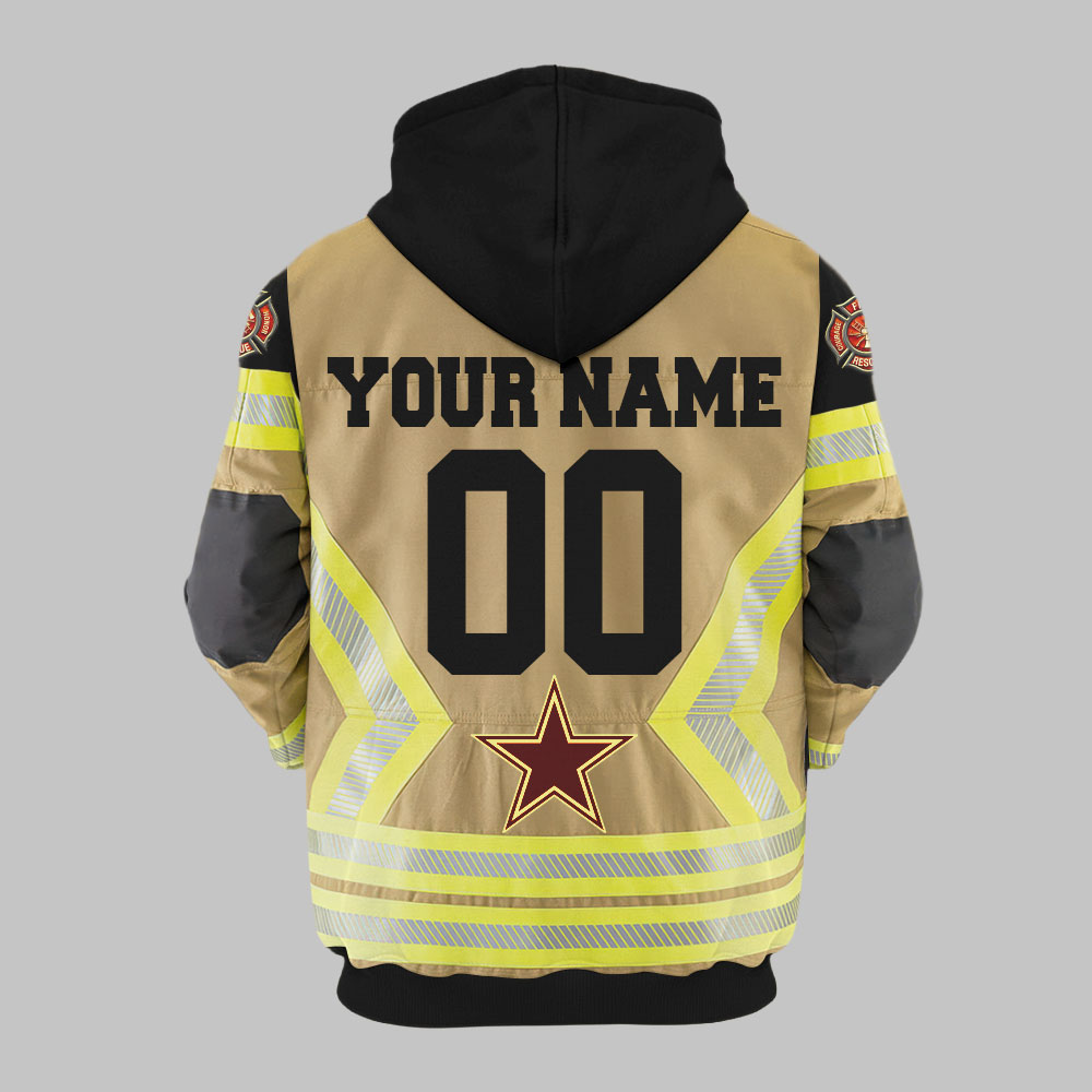 Premium NFL DAL Firefighter Zip Hoodie V1 NMD TTV