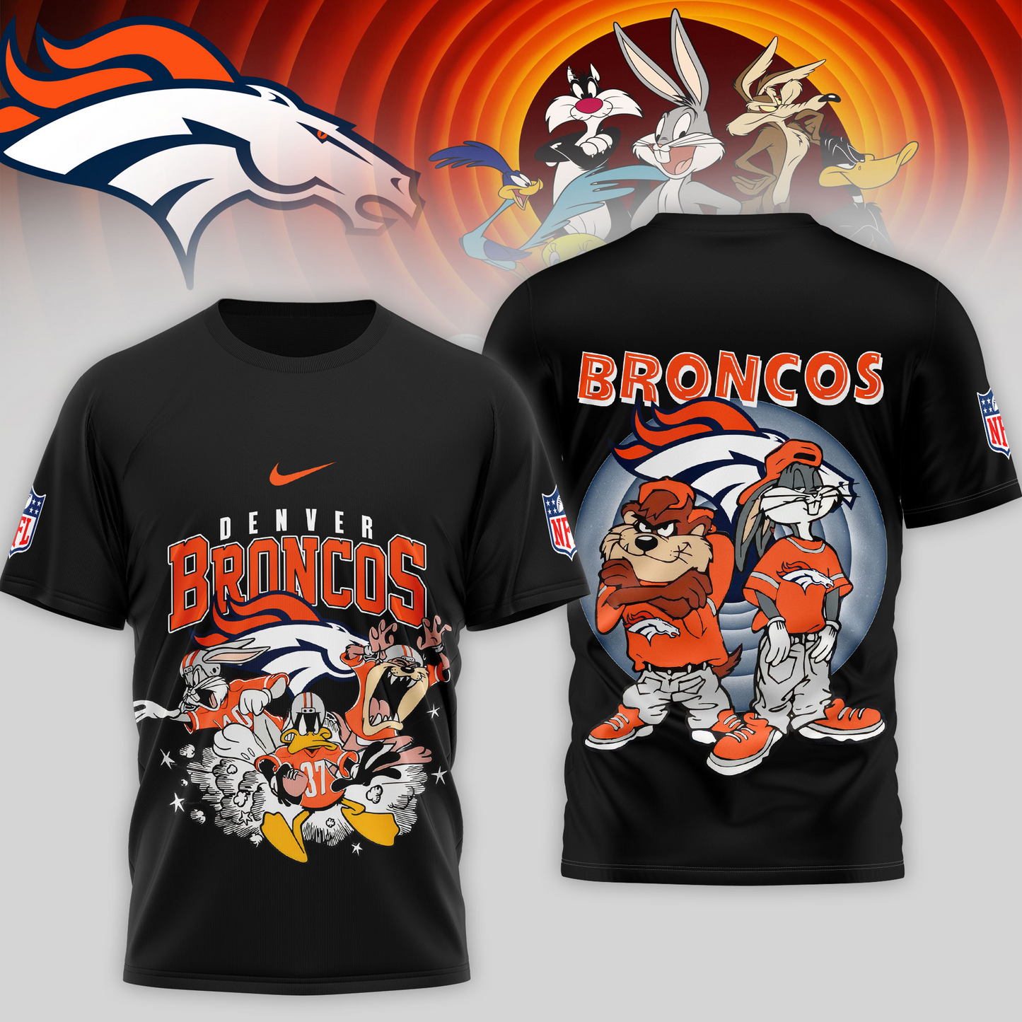 Premium NFL DEN x LNTS T-shirt V1 NMD TTV