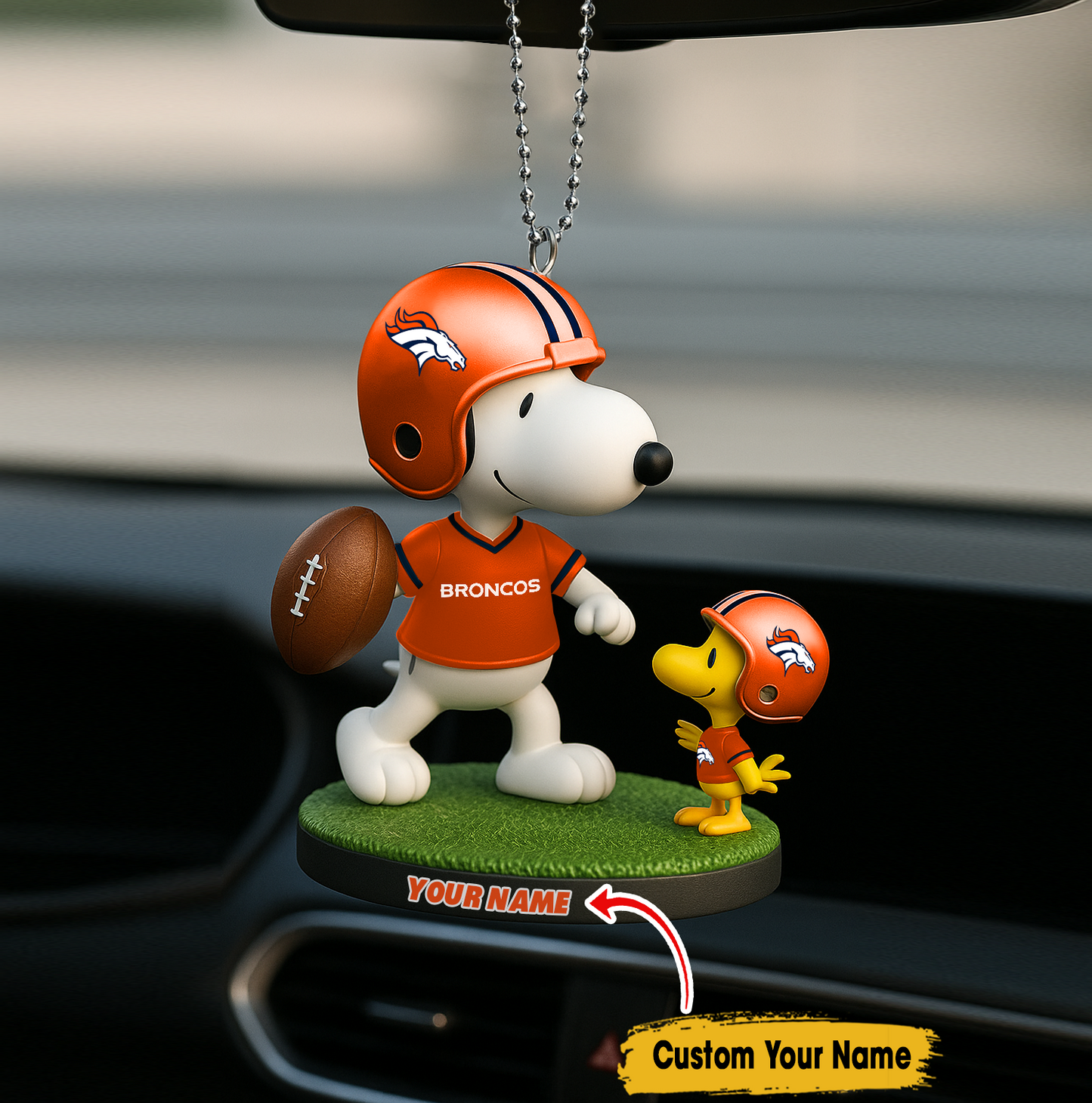 Premium NFL DEN x SNP Car Ornament V4 NMD TTV