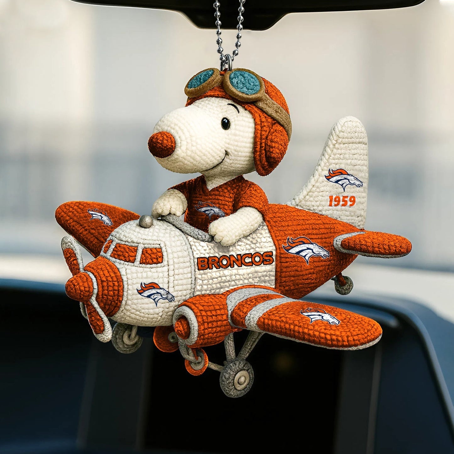 Premium NFL DEN x SNP Knitted Car Ornament V6 NMD NHM