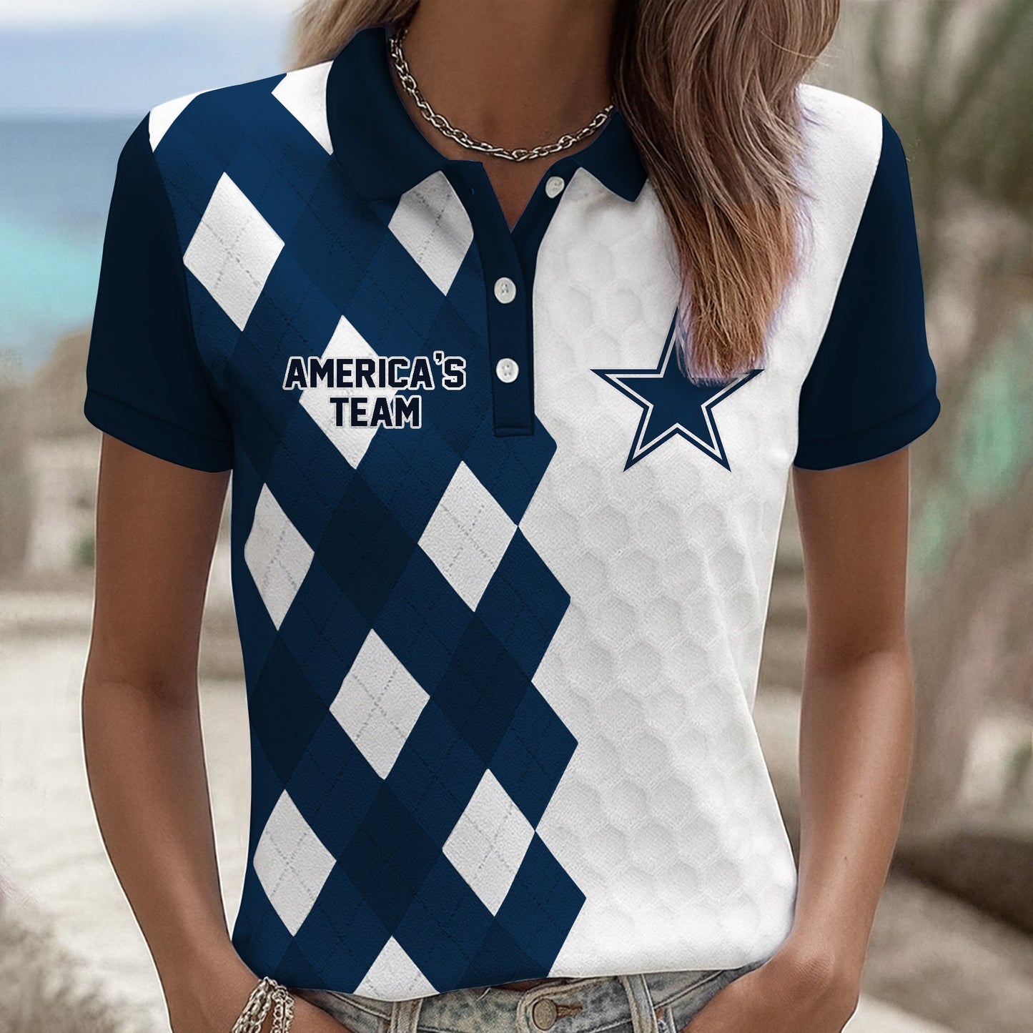 Premium NFL DLCB Women Polo Shirt V1 NMD NHM