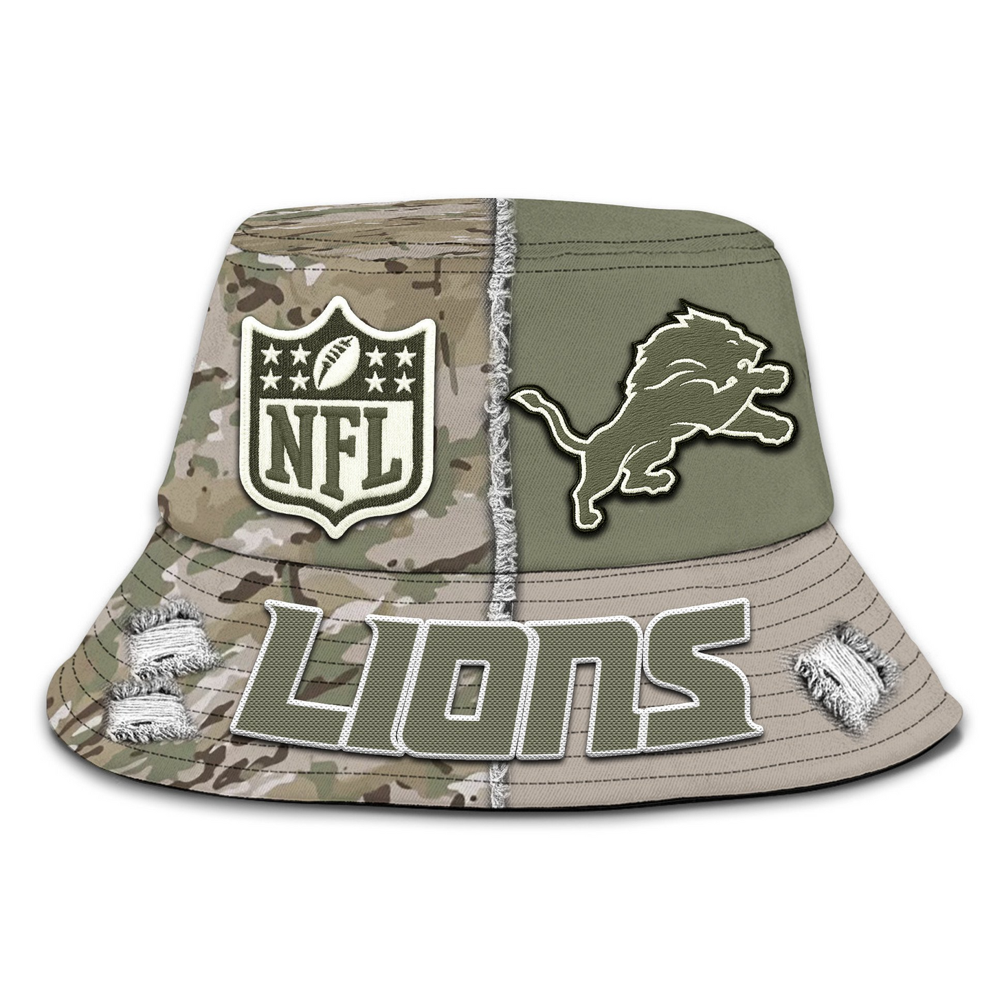 Premium NFL DTLN Salute To Service Bucket Hat NMD TTV