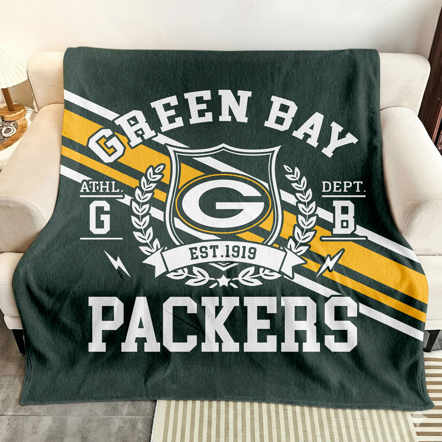 Premium NFL GB Legacy Fleece Blanket V3 NMD TTV