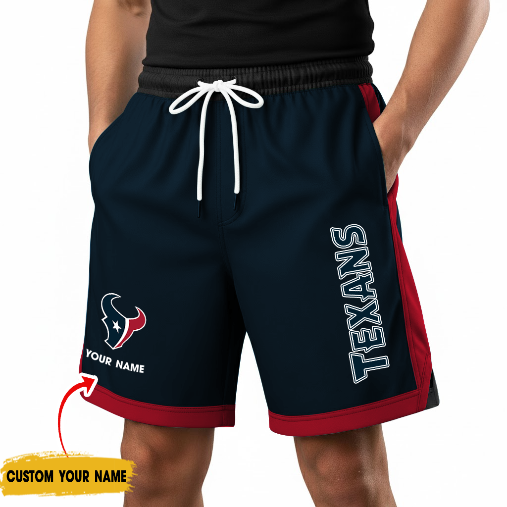 Premium NFL HOU Color-Block Training Shorts Pants V1 NMD TTV