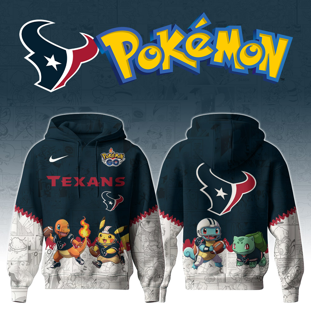 Premium NFL HOU x Pokemon Hoodie V1 NMD TTV