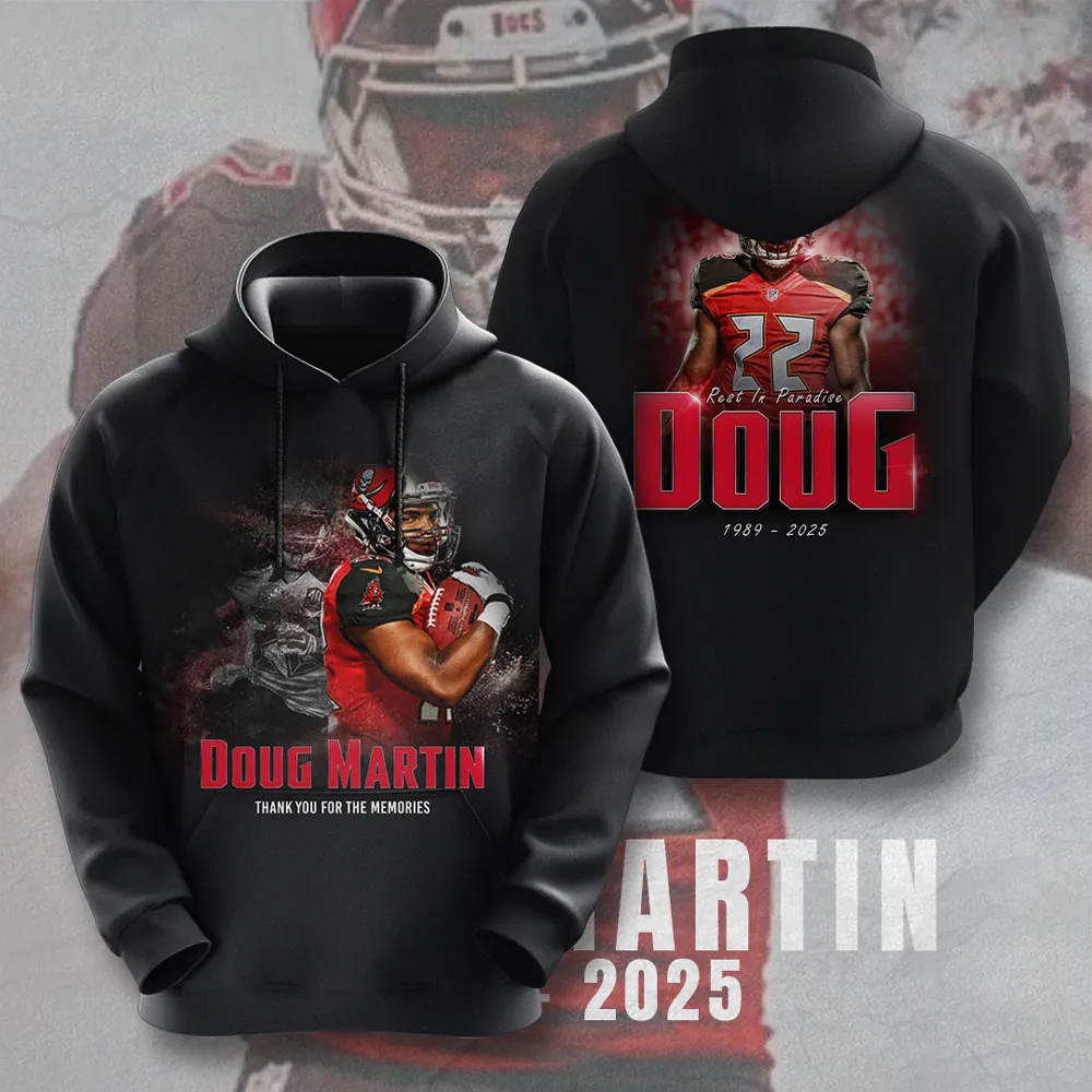 Premium NFL In Memory Of Doug Martin T-Shirt V6 NMD TTV