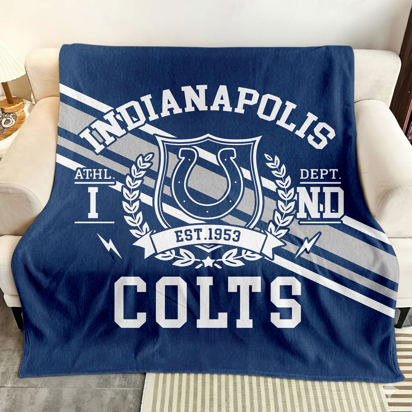 Premium NFL IND Legacy Fleece Blanket V3 NMD TTV