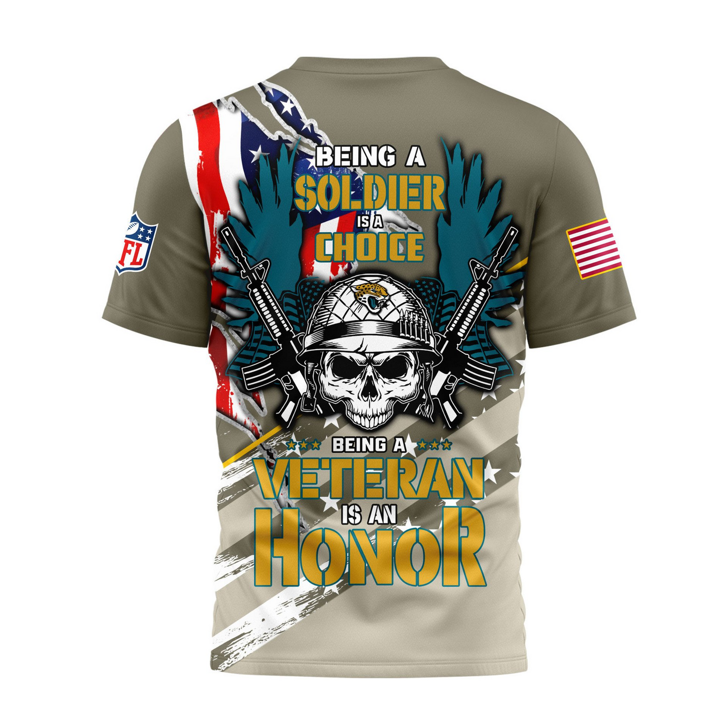 Premium NFL JAC Proud U.S. Veteran T-shirt V1 NMD TTV