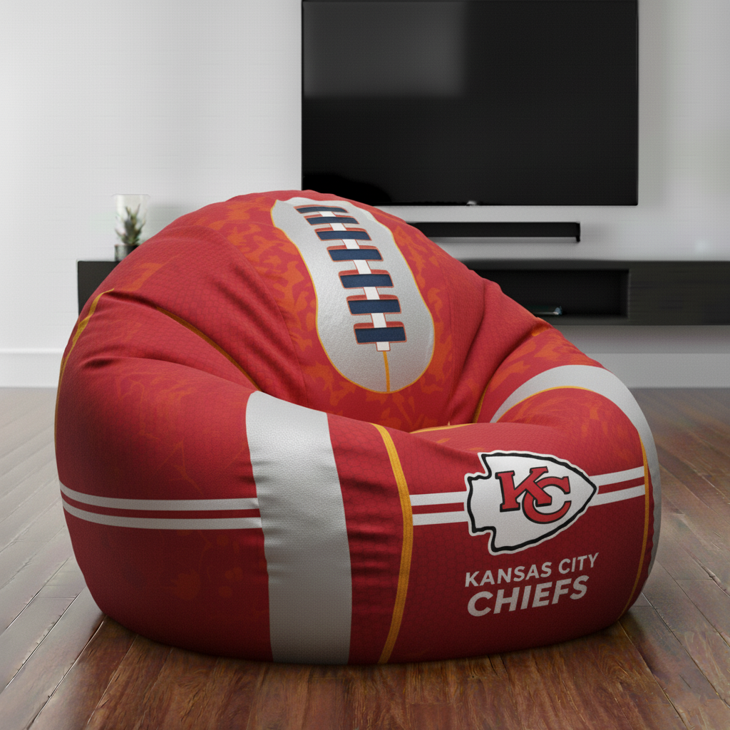 Premium NFL KC Lounge Bean Chair V1 NMD TTV