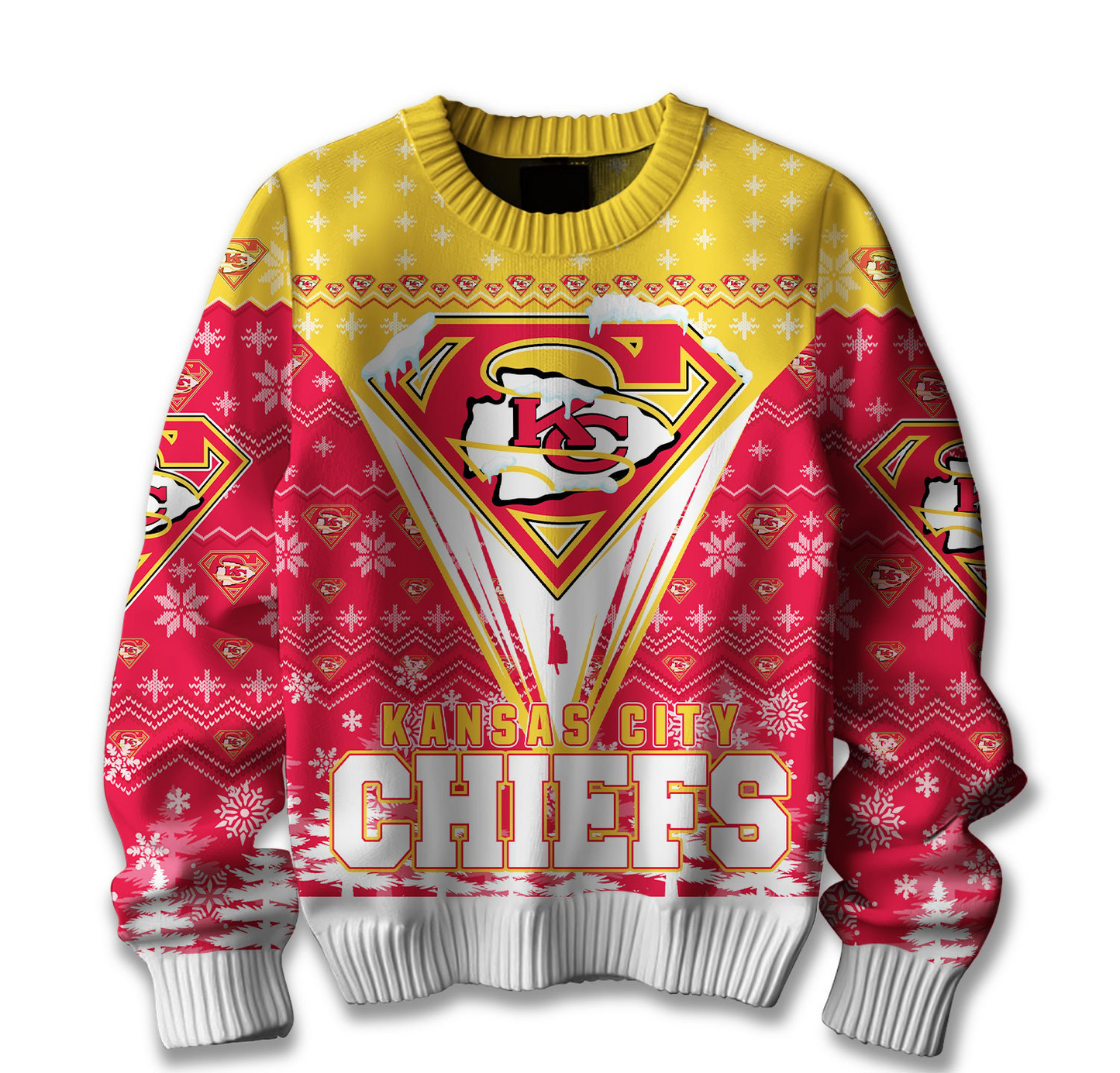 Premium NFL KC Merry Super Christmas Sweater V1 NMD TTV