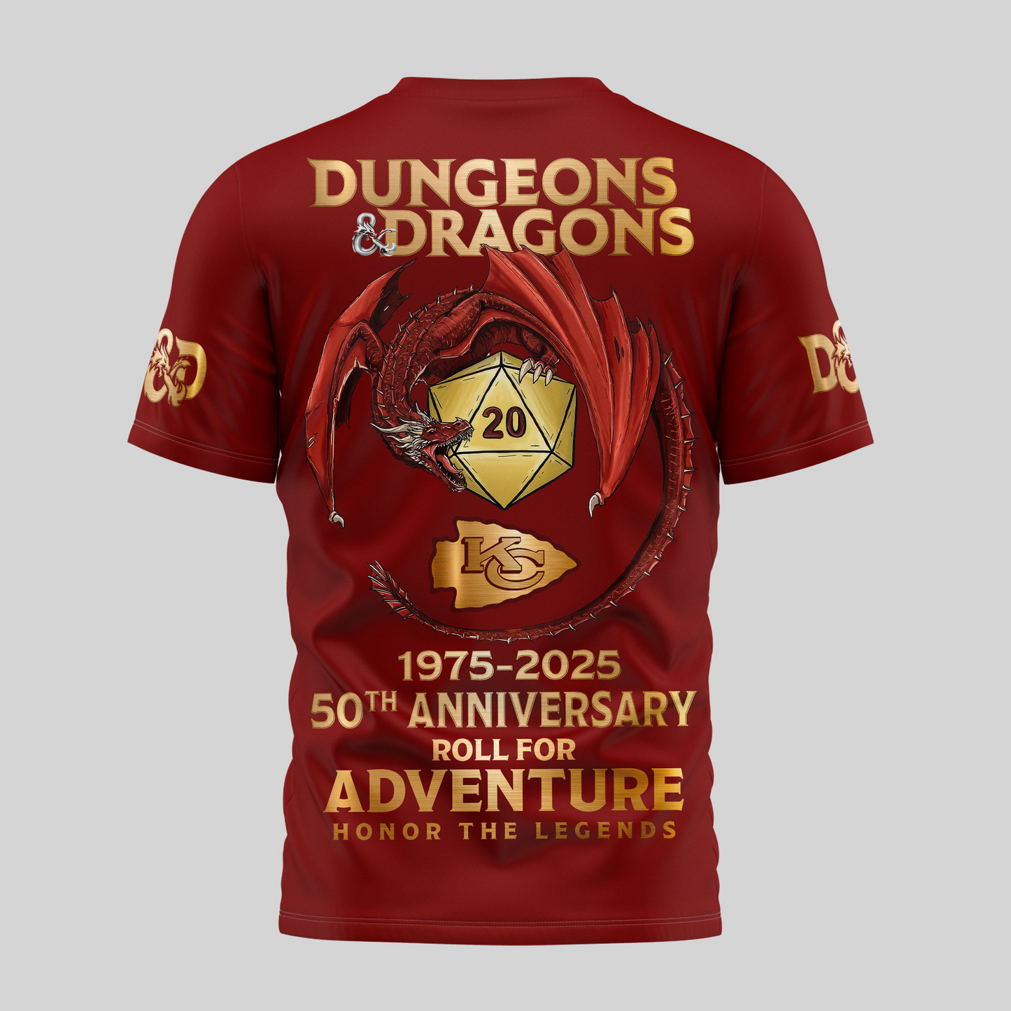 Premium NFL KC x Dungeons And Dragons 50th Anniversary Shirt V15 NMD TTV