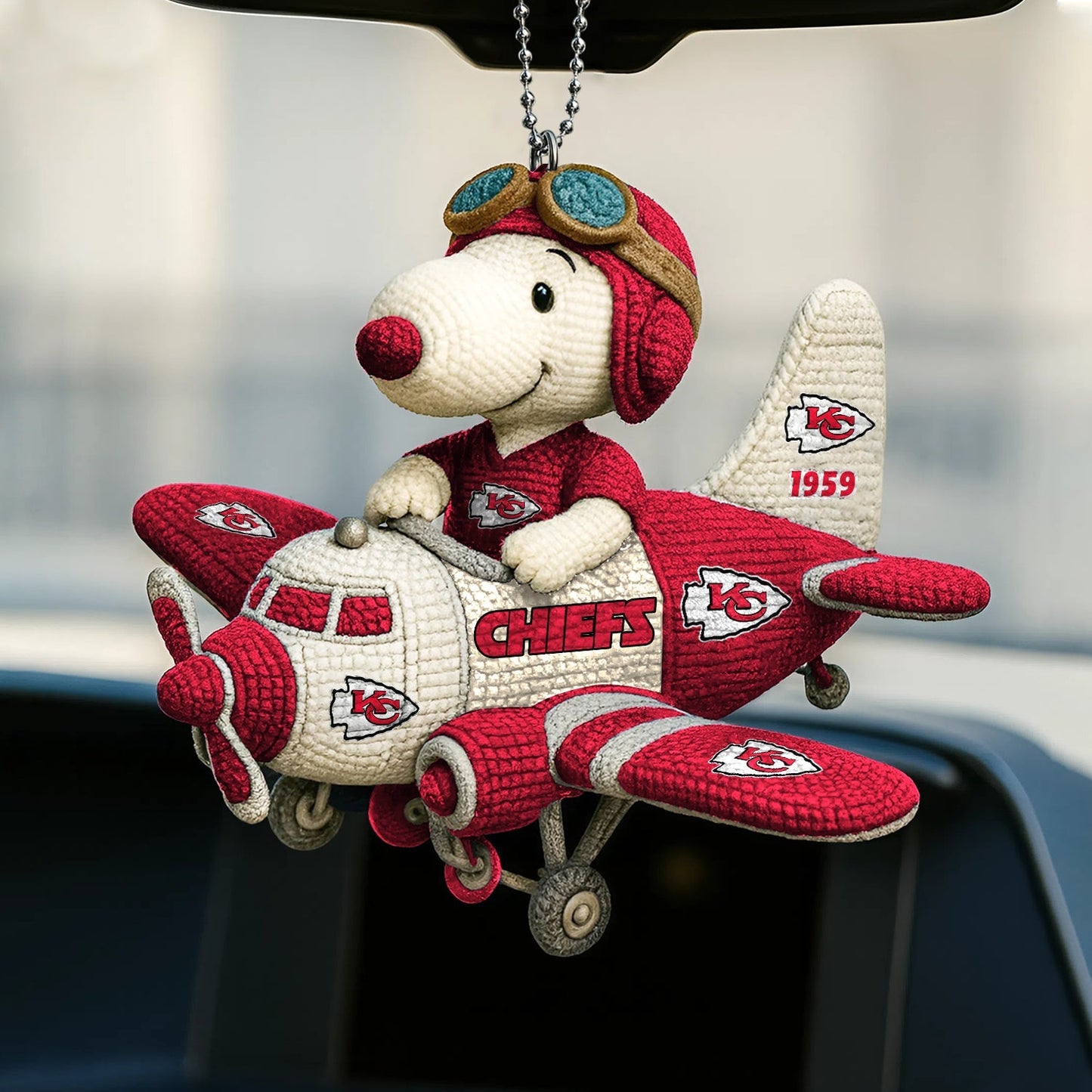 Premium NFL KC x SNP Knitted Car Ornament V6 NMD NHM