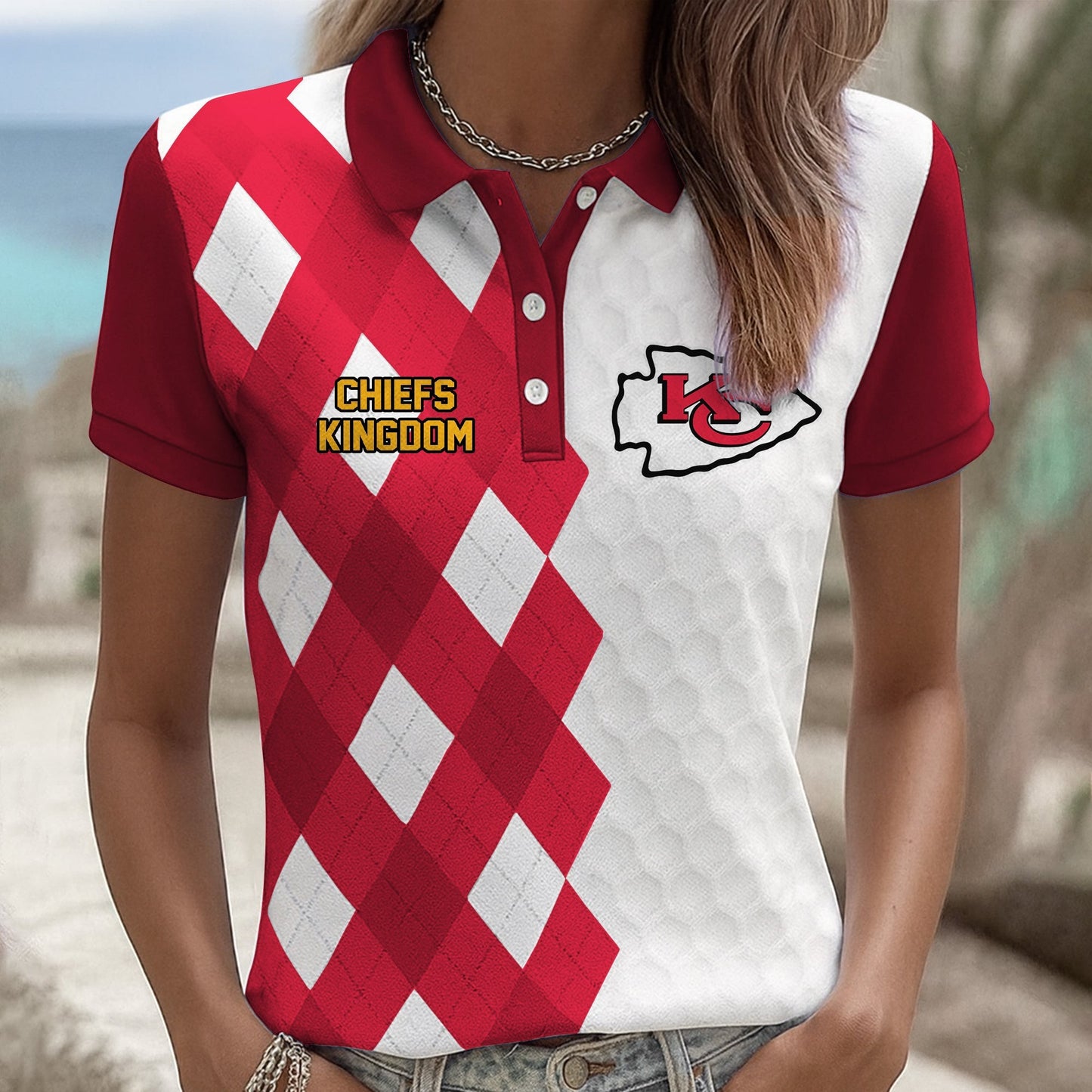 Premium NFL KCC Women Polo Shirt V1 NMD NHM