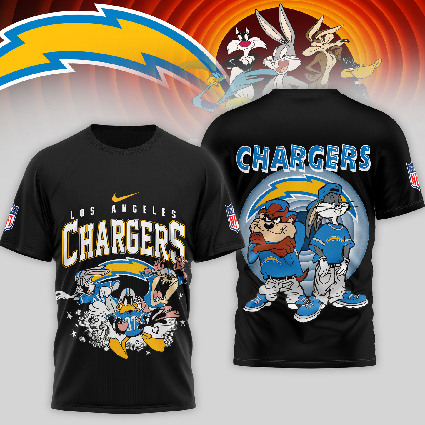 Premium NFL LAC x LNTS T-shirt V1 NMD TTV