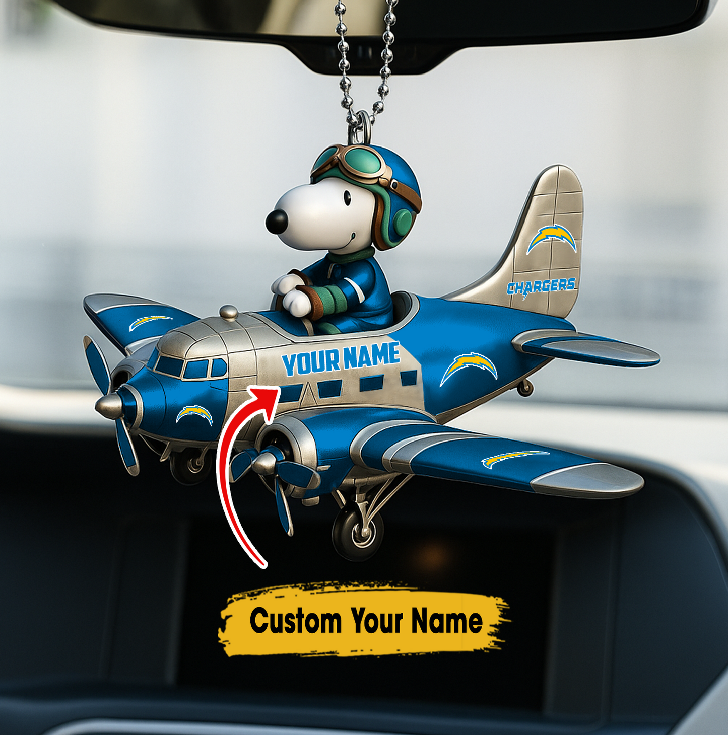 Premium NFL LAC x SNP Your Name Car Ornament V2 NMD TTV