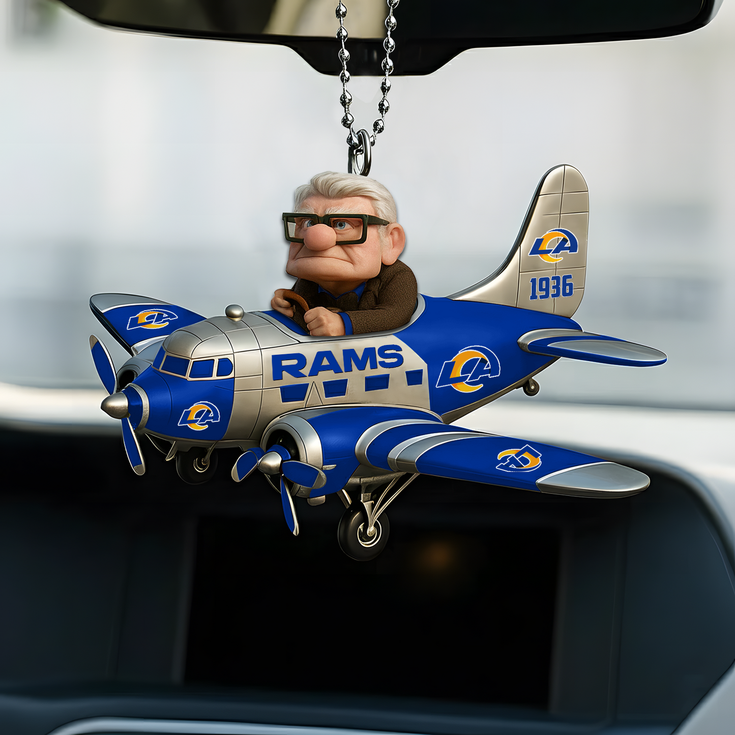 Premium NFL LAR x CARL Car Ornament V1 DATND TANTD