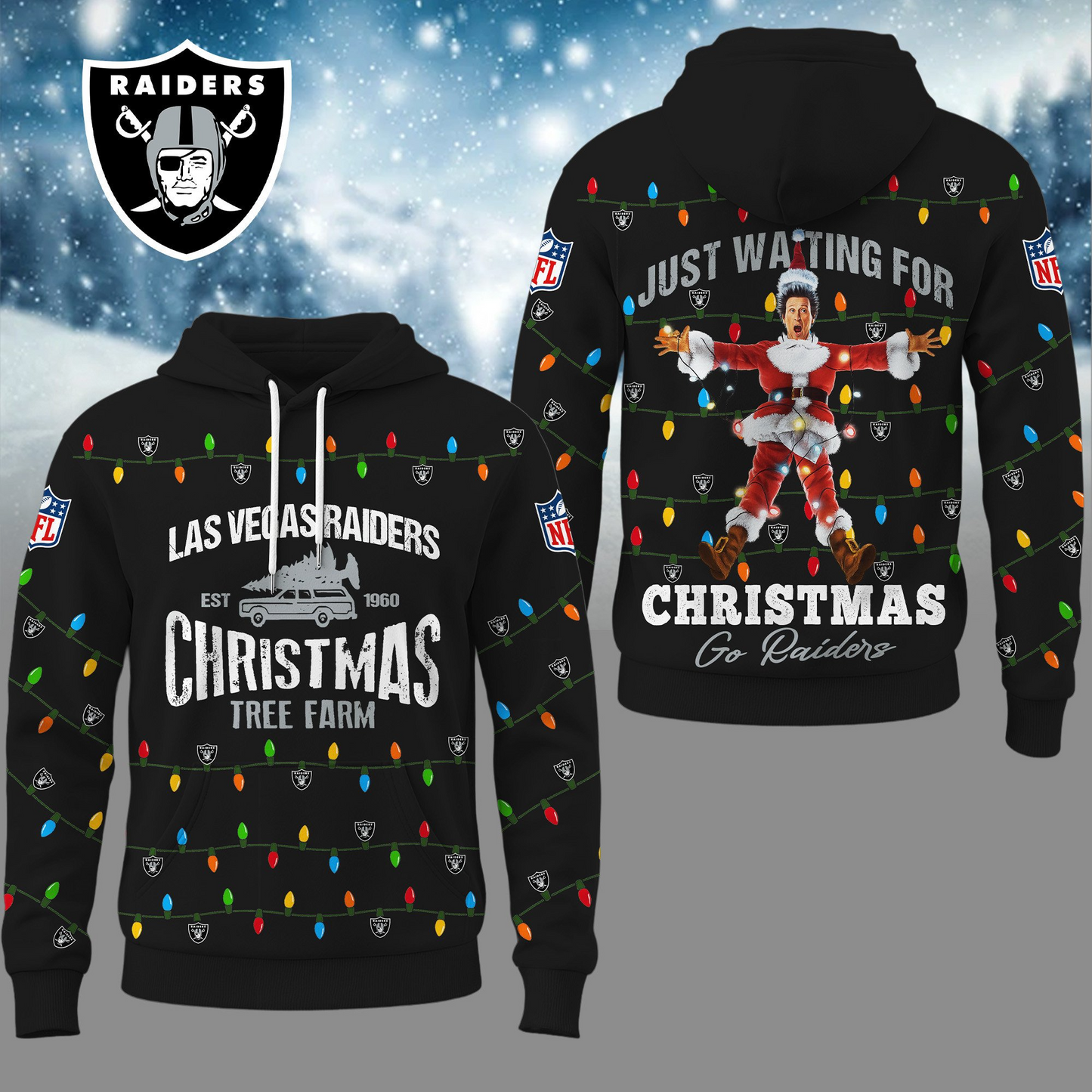 Premium NFL LV Griswold Christmas Hoodie V1 NMD TTV