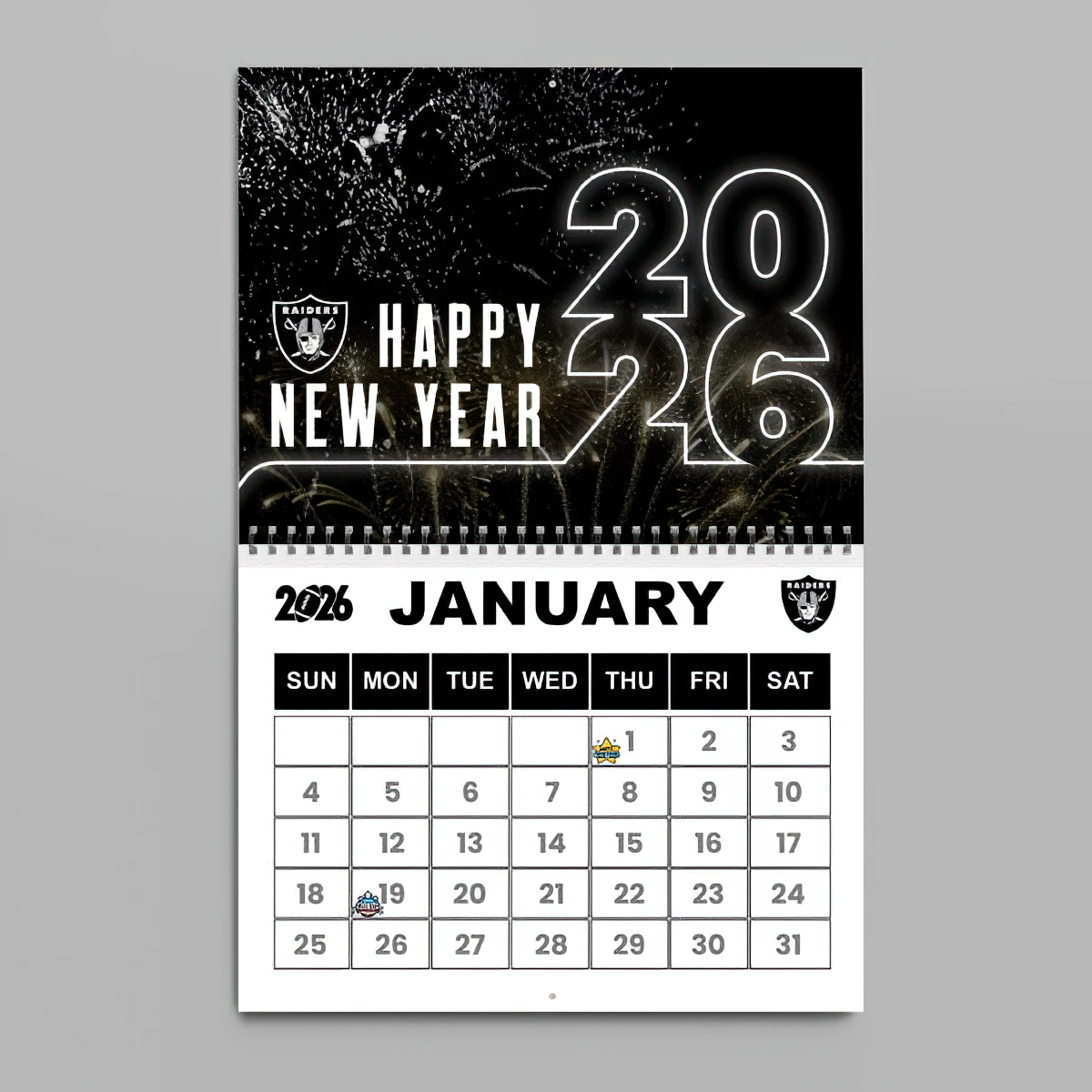 Premium NFL LV Wall Calendar 2026 V1 NMD TTV