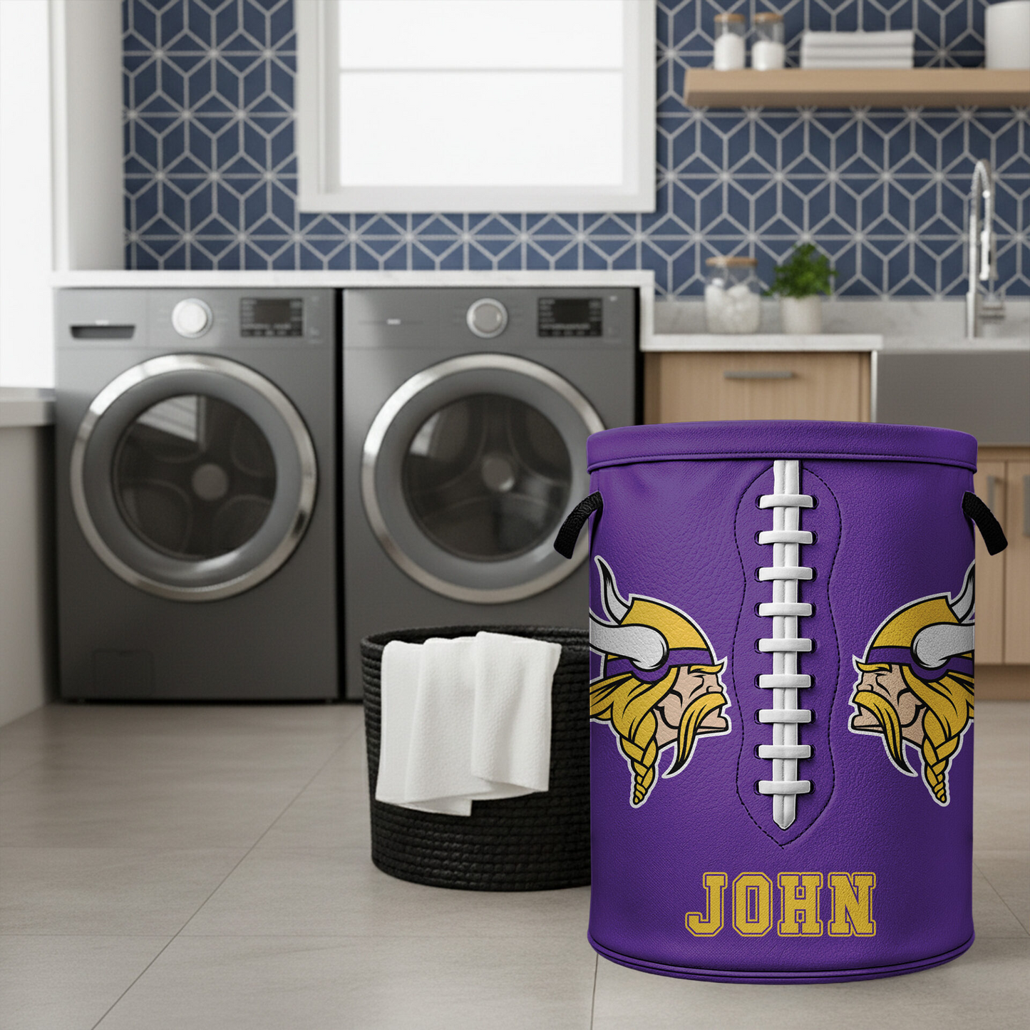 Premium NFL MIN Clothes Hamper HI V1 NMD TTV