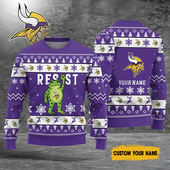 Premium NFL MIN Ugly Sweater V1 NMD TTV
