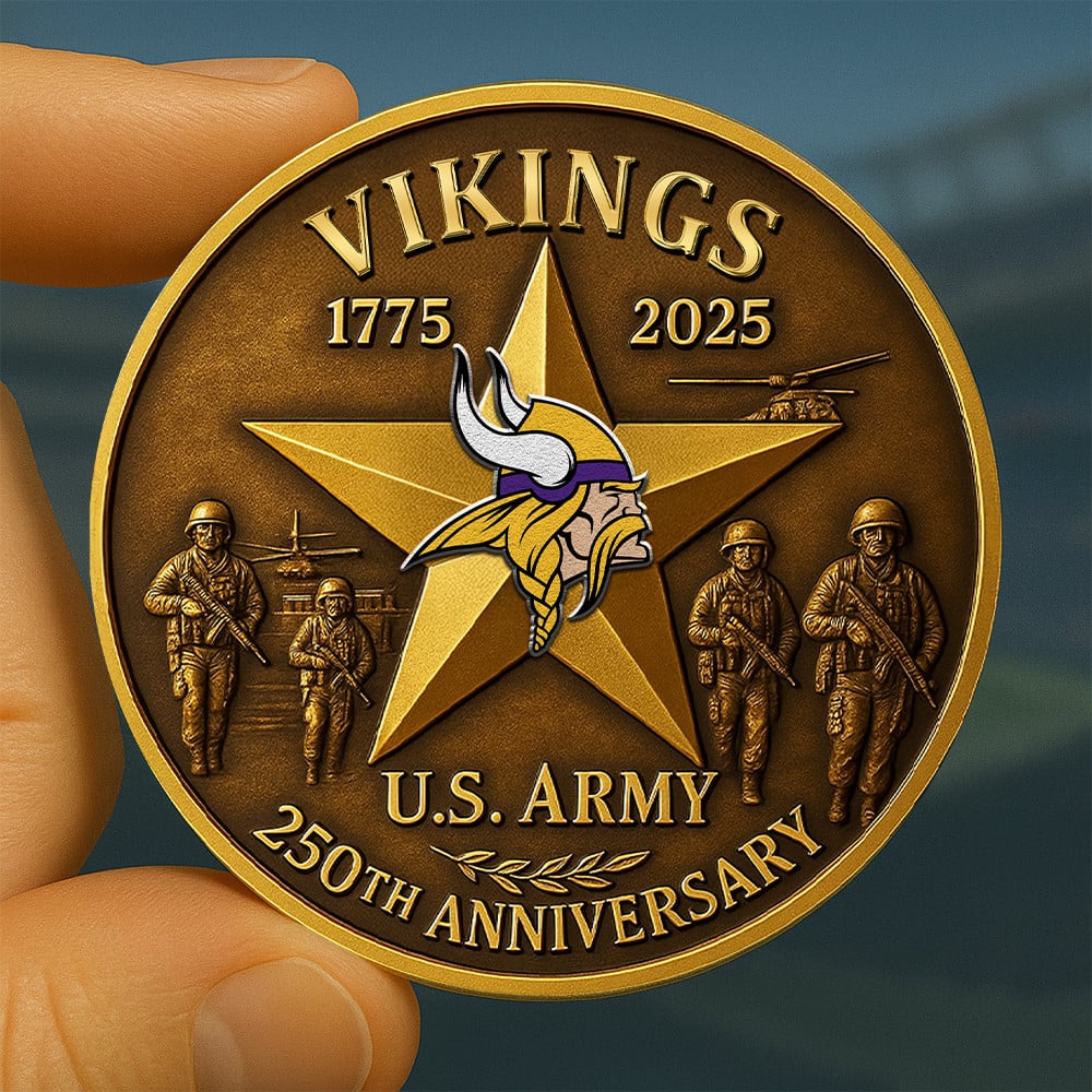 Premium NFL MIN U.S Army Anniversary Coin V1 NMD NHM