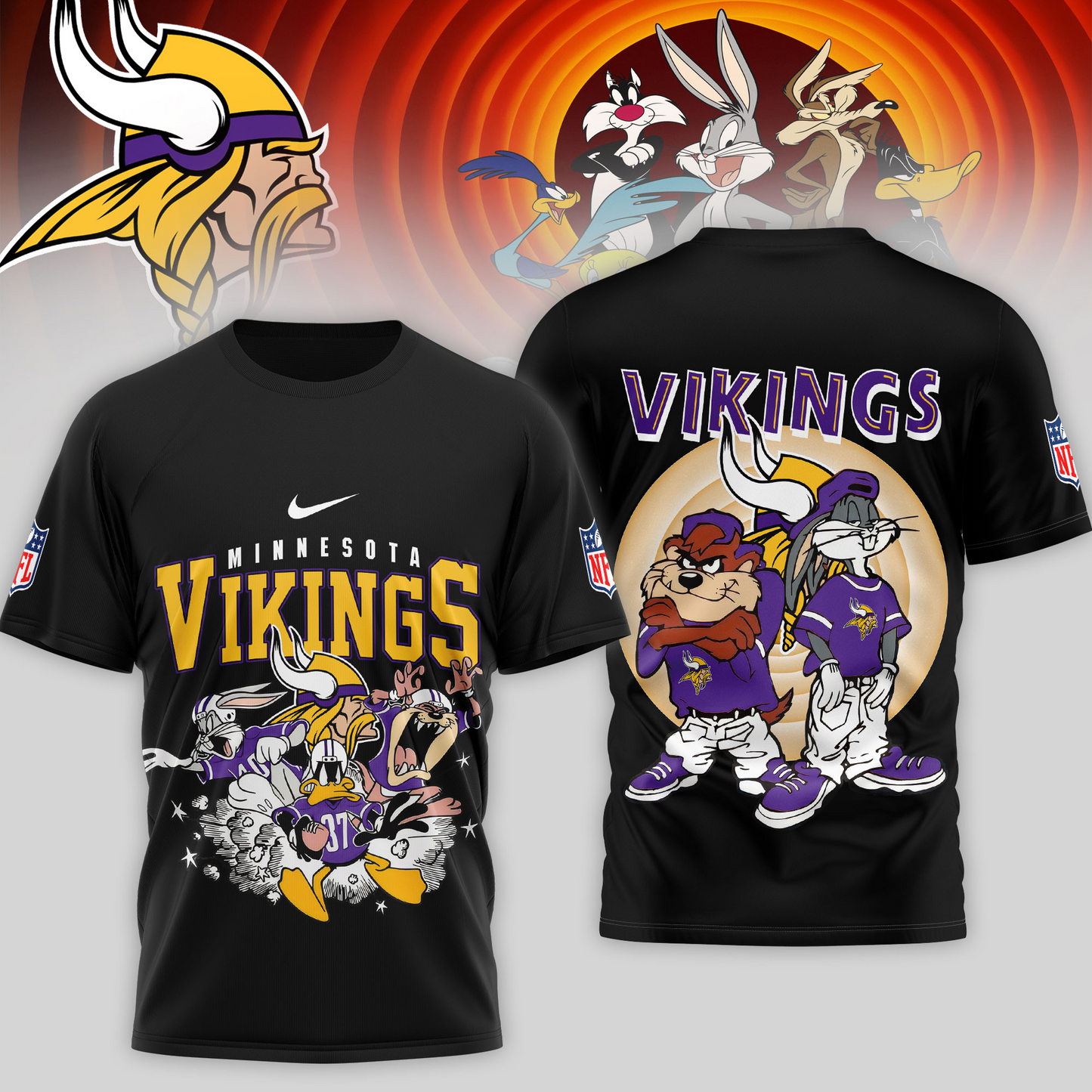 Premium NFL MIN x LNTS T-shirt V1 NMD TTV