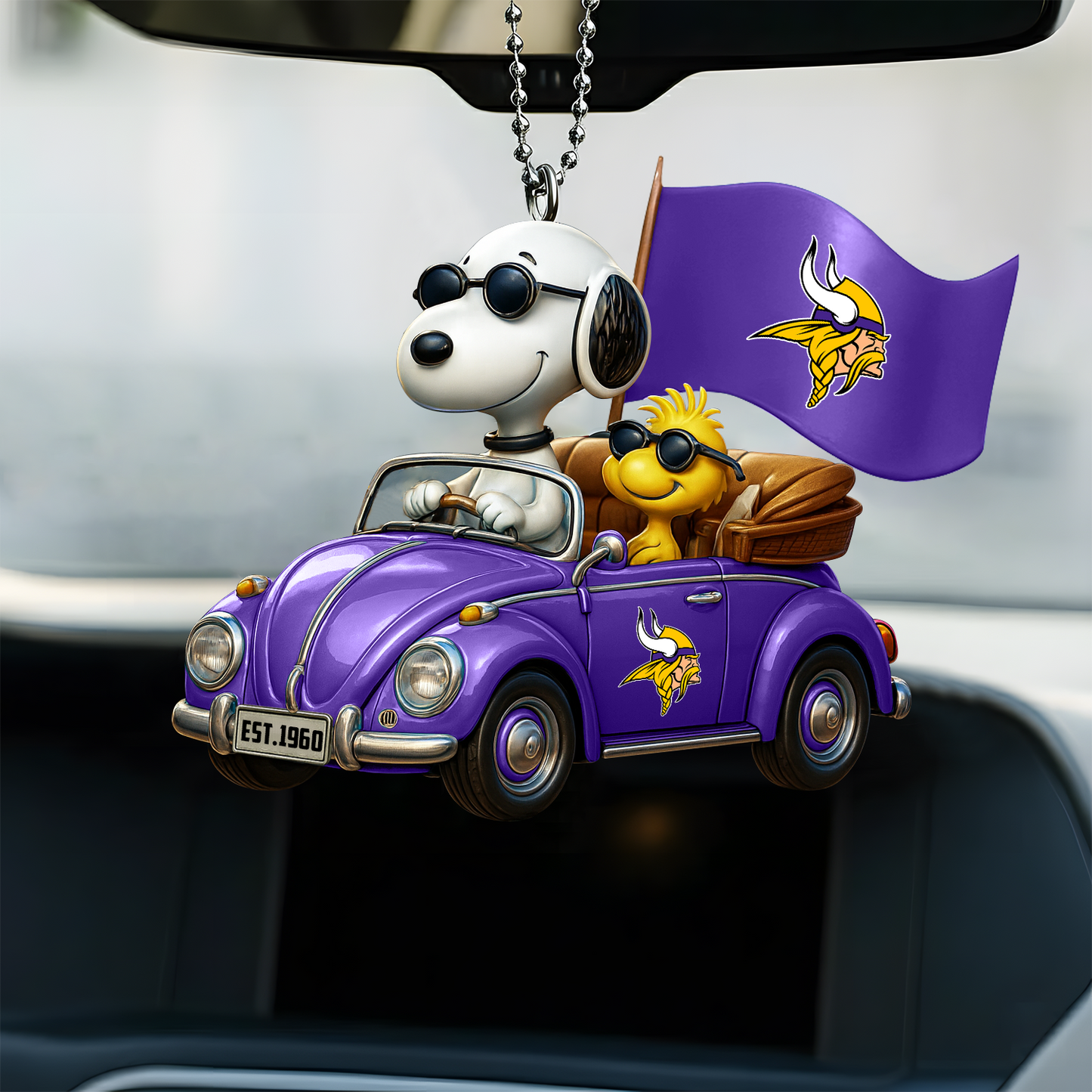 Premium NFL MIN x SNP Car Ornament DatND DVT