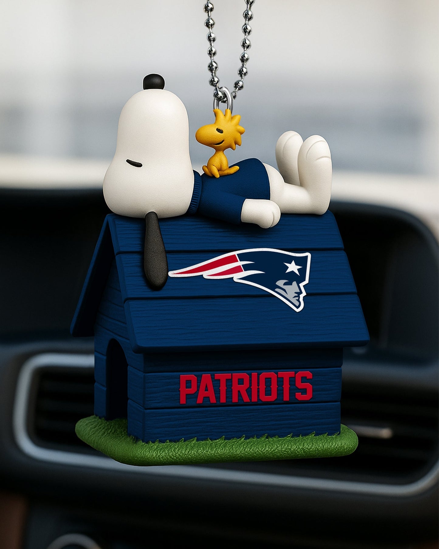 Premium NFL NE x Snoopy Car Ornament V2 NMD NHM
