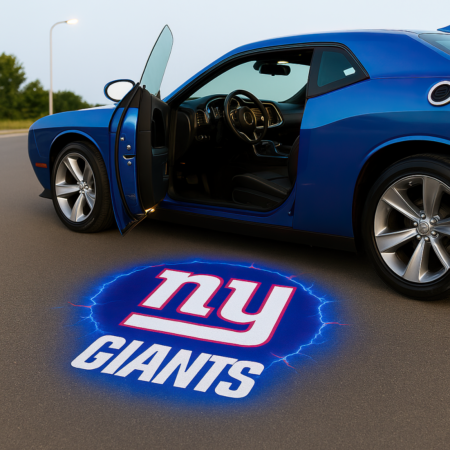 Premium NFL NYG Car Welcome Lights V1 NMD TTV
