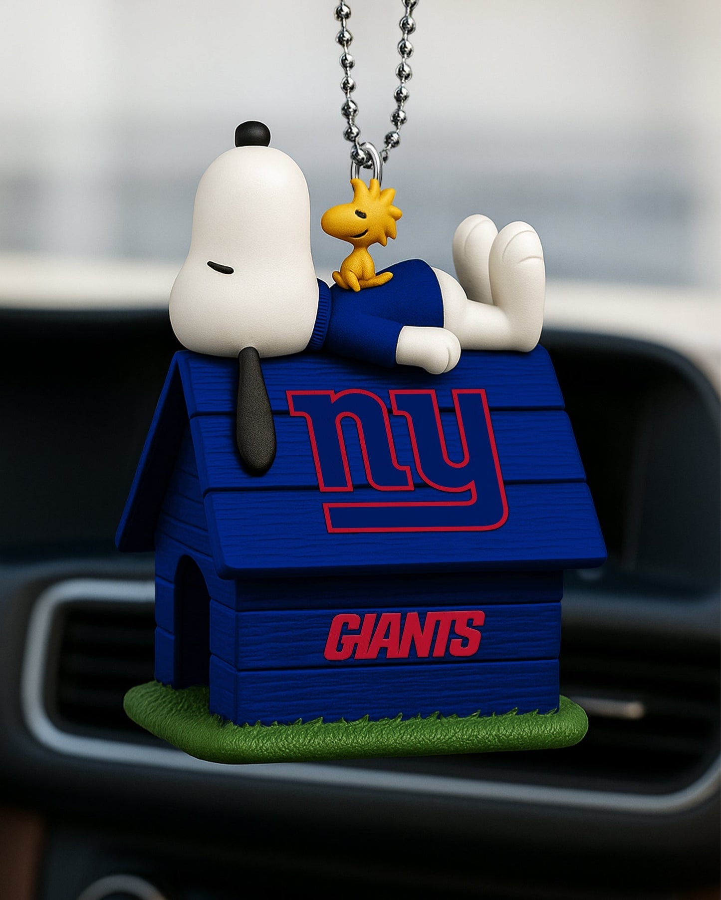 Premium NFL NYG x Snoopy Car Ornament V2 NMD NHM