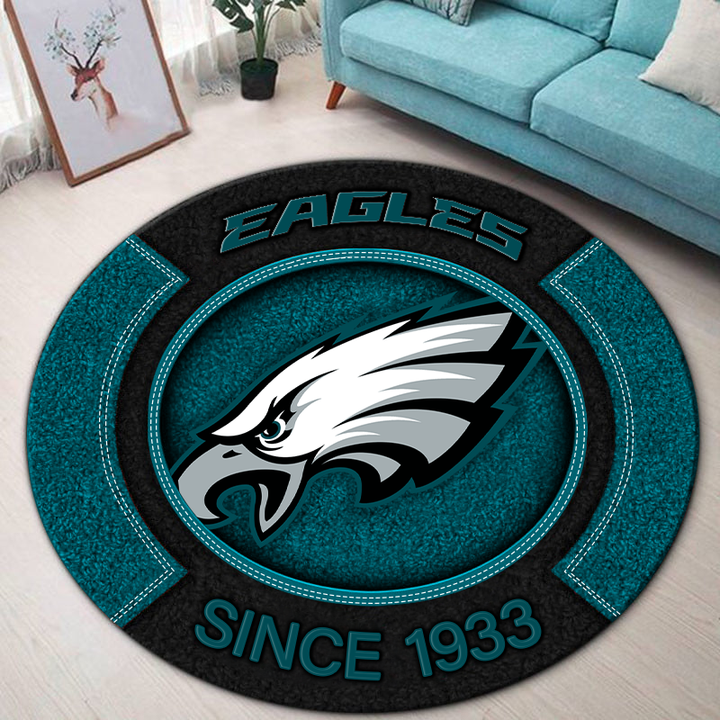 Premium NFL PHI Round Rug Multicolor V2 NMD TTV