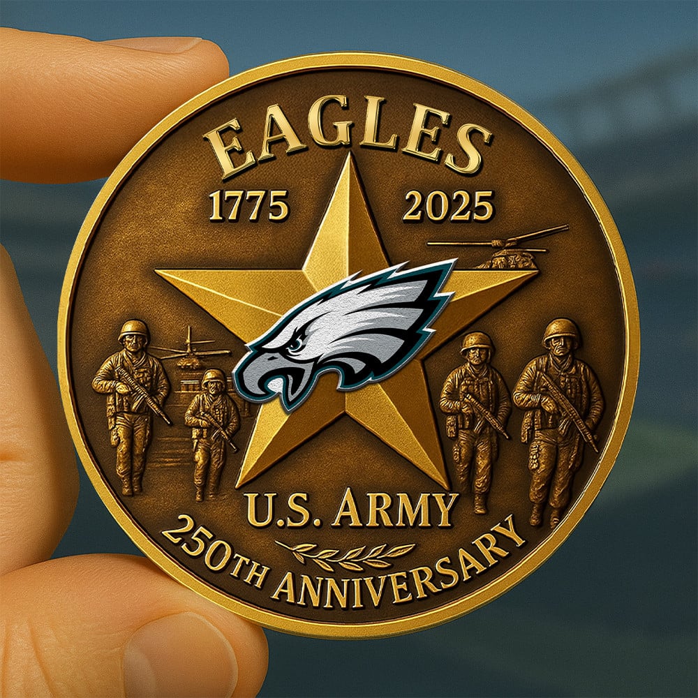 Premium NFL PHI U.S Army Anniversary Coin V1 NMD NHM