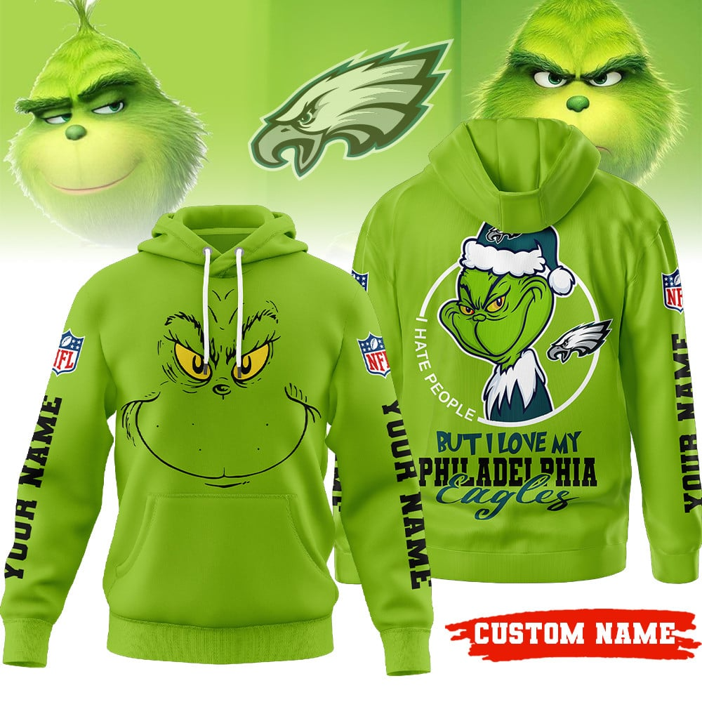 Premium NFL PHI x The Grinch Hoodie V1 NMD TTV