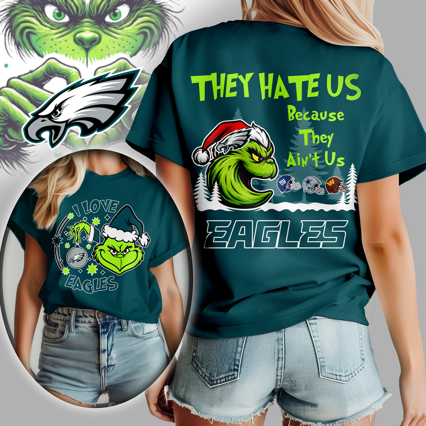 Premium NFL PHI x The Grinch They Hate Us V1 NMD TTV
