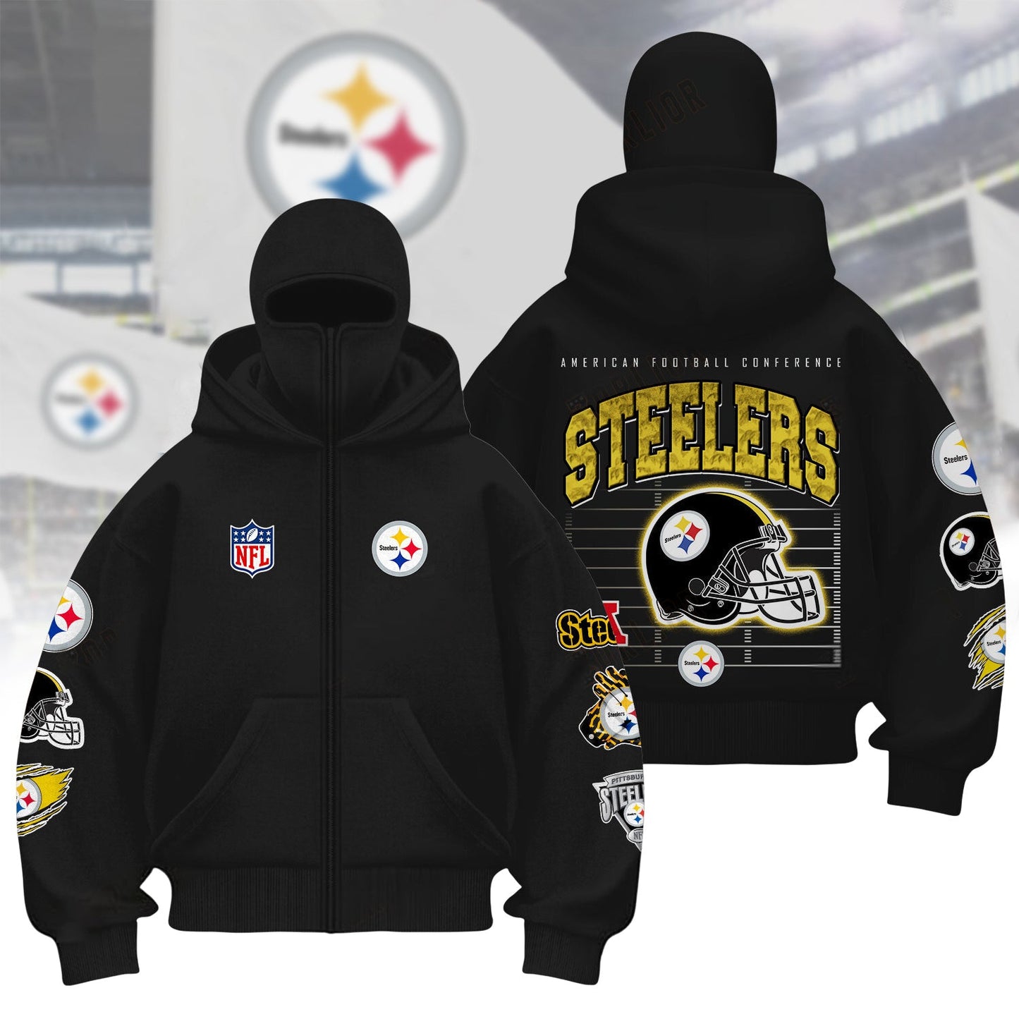 Premium NFL PIT Hoodie Balaclava V1 NMD NHM