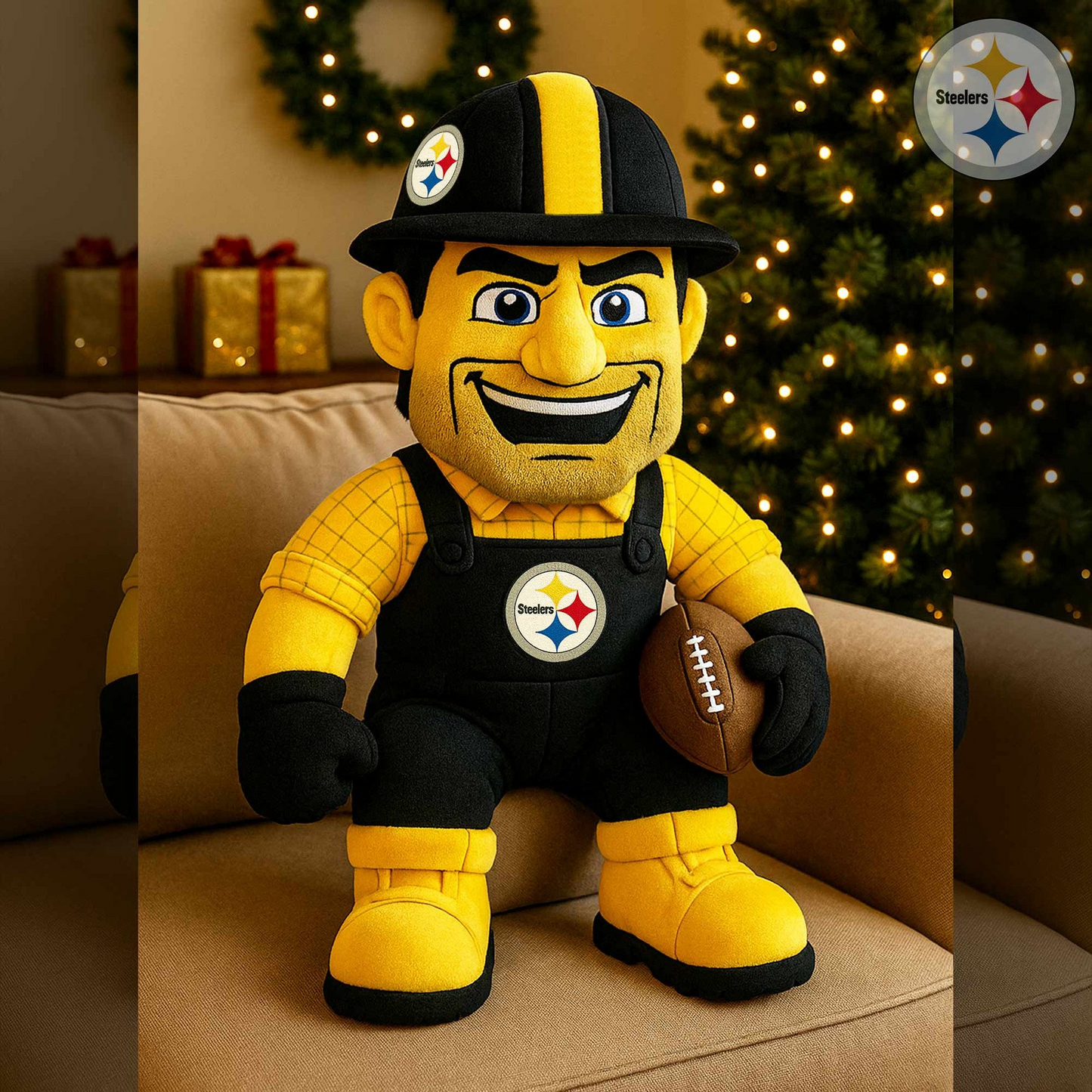 Premium NFL PIT Mascot Plush Pillow V1 NMD TTV