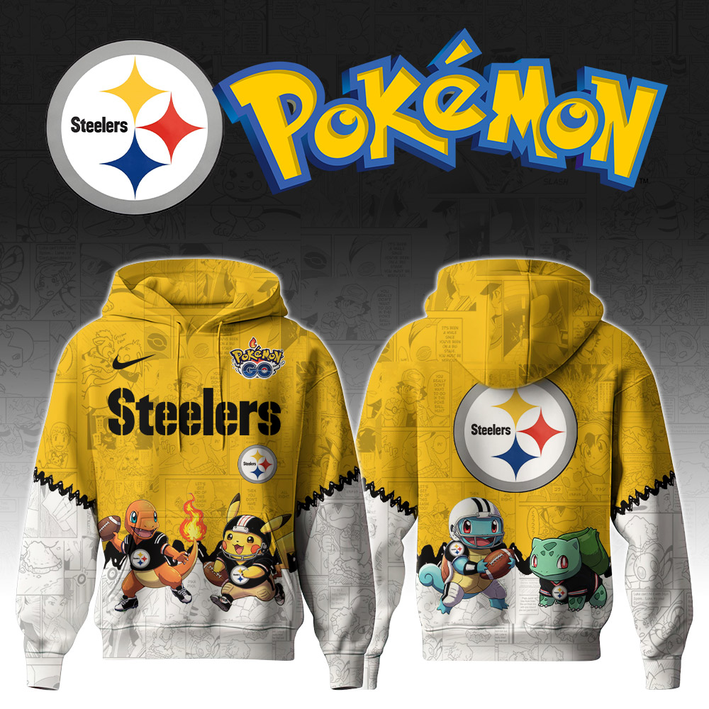 Premium NFL PIT x Pokemon Hoodie V1 NMD TTV