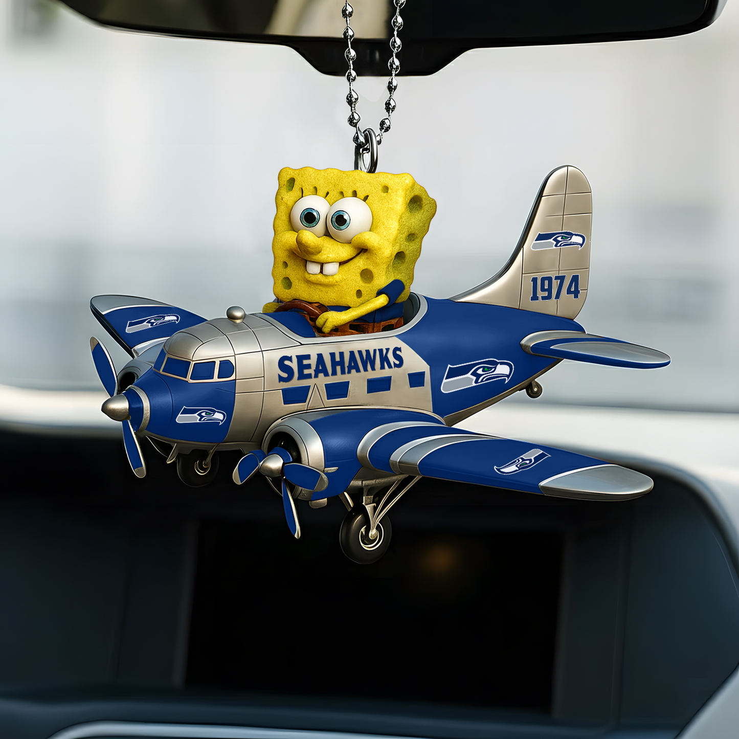 Premium NFL SEA x SPO Car Ornament V1 DATND TANTD