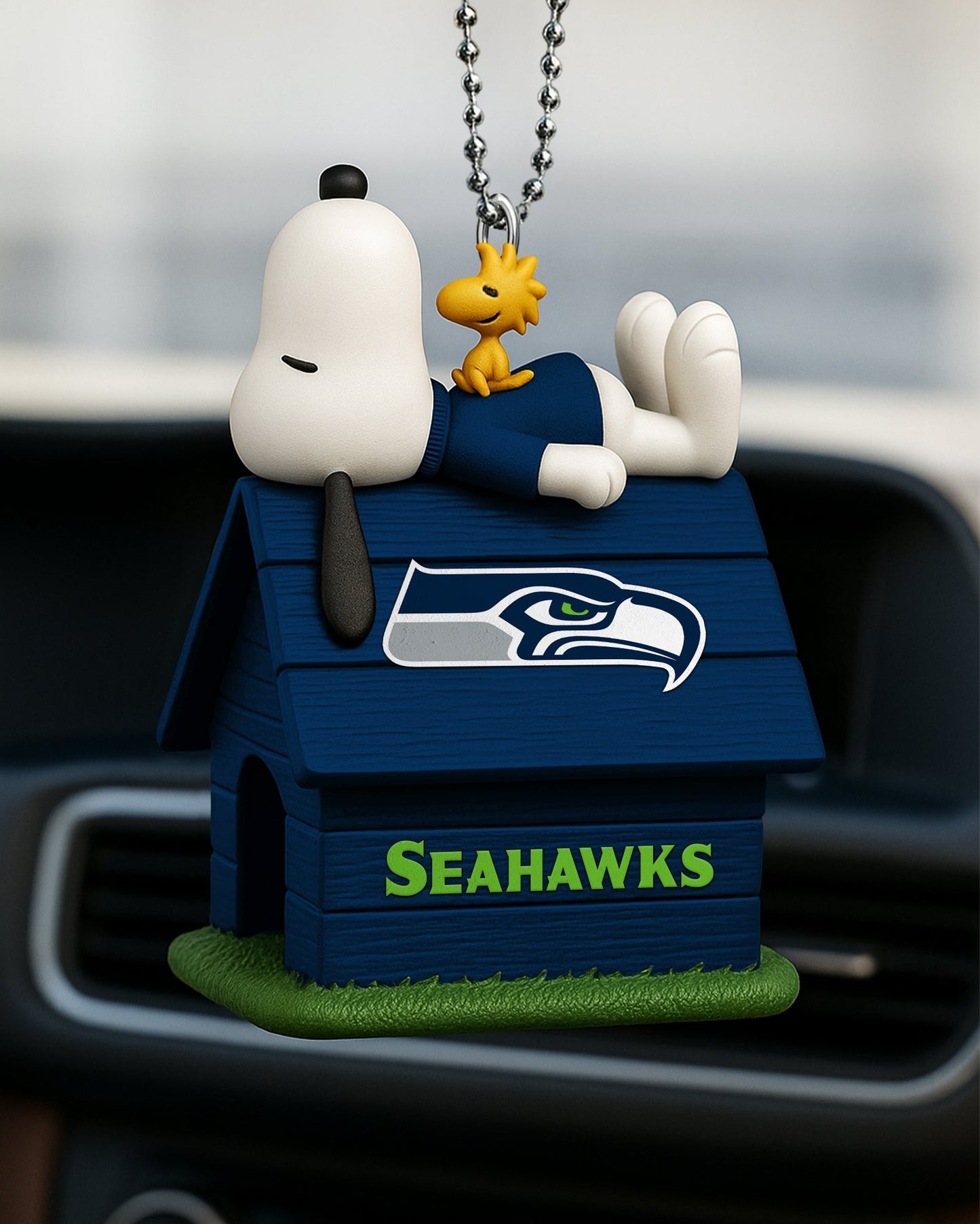Premium NFL SEA x Snoopy Car Ornament V2 NMD NHM