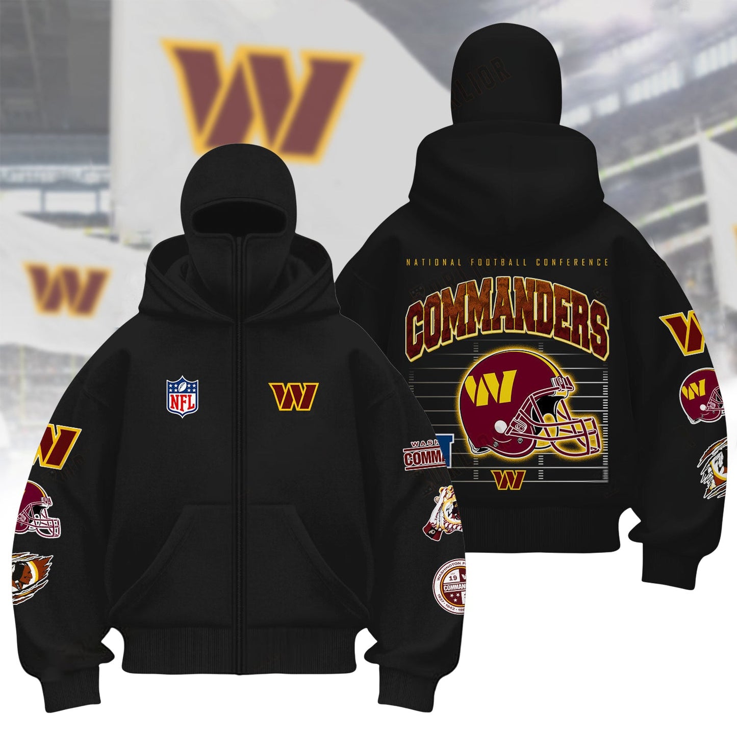 Premium NFL WAS Hoodie Balaclava V1 NMD NHM