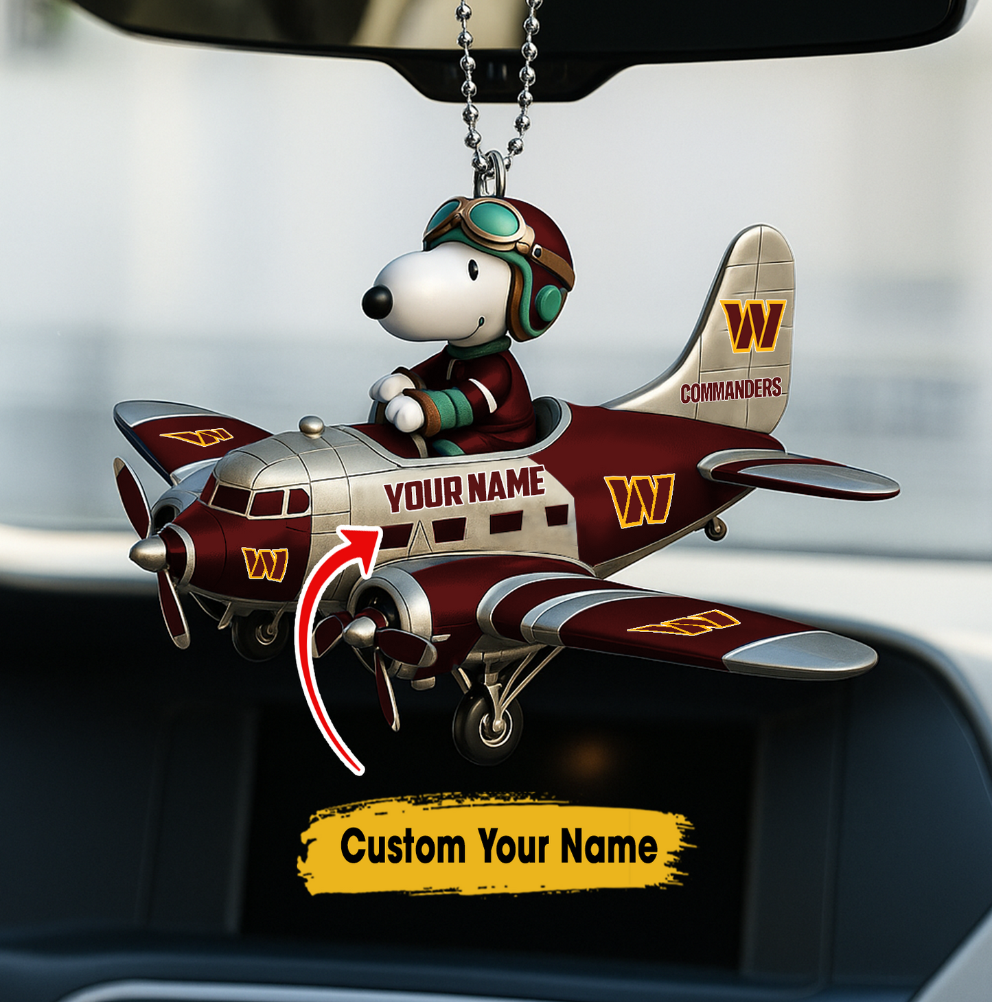 Premium NFL WC x SNP Your Name Car Ornament V2 NMD TTV