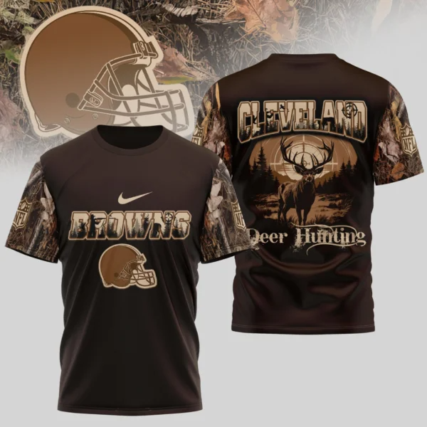 Premium NFL X CLE Deer Hunting 3D Shirt NDT NHM