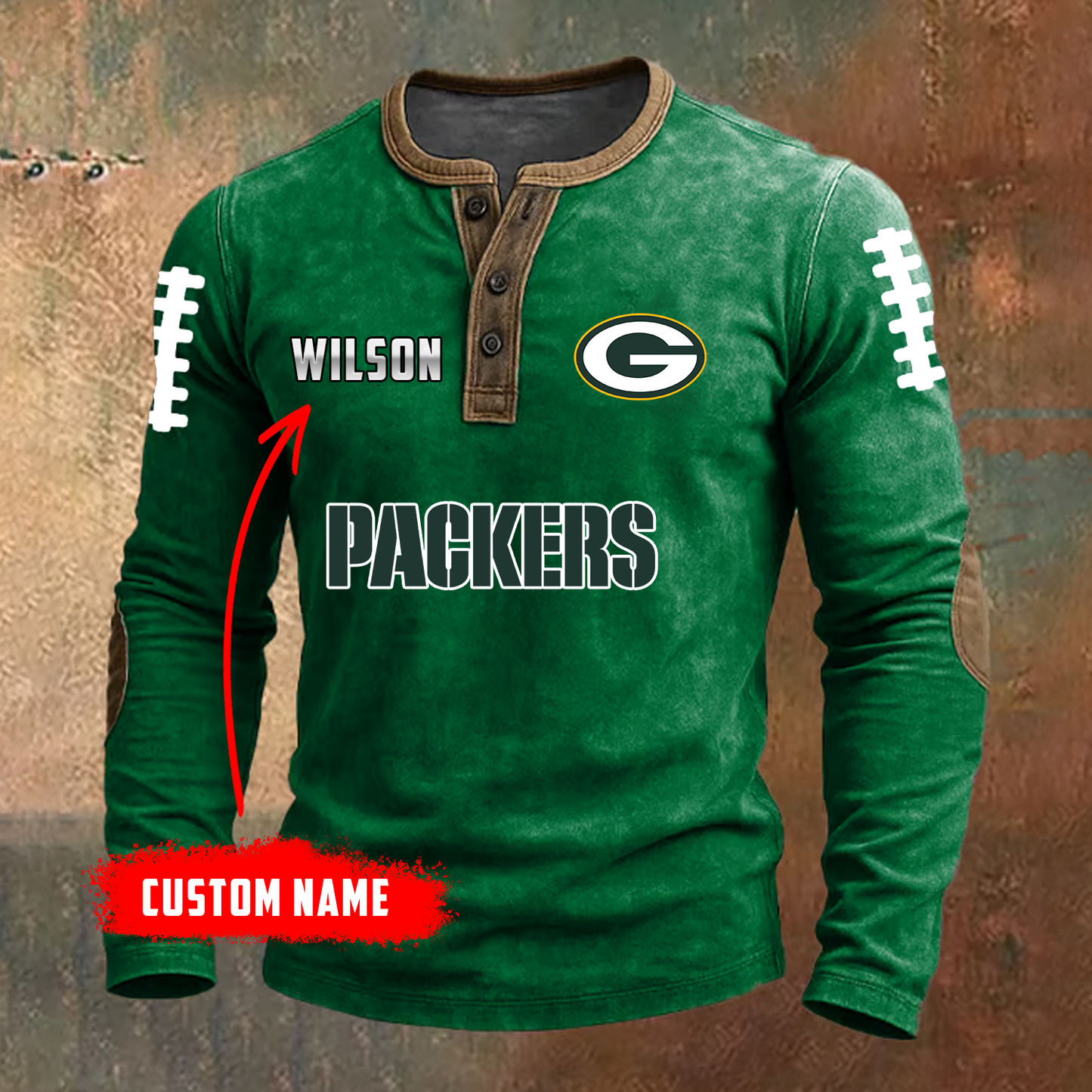 PREMIUM NFL X GB LONG SLEEVE SHIRT NDT TDT