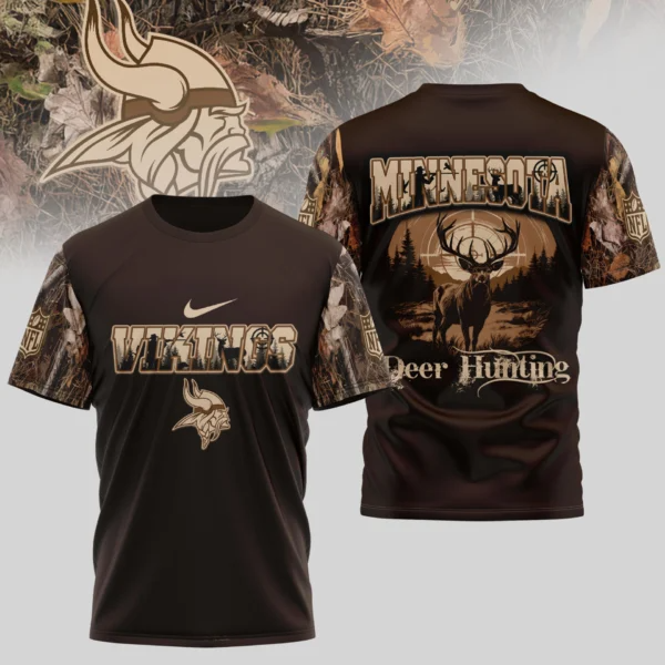 Premium NFL X MIN Deer Hunting 3D Shirt NDT NHM