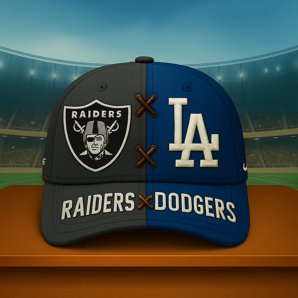 Premium NFL x MLB LV & LAD Crossover Custom Cap V1 NMD TTV