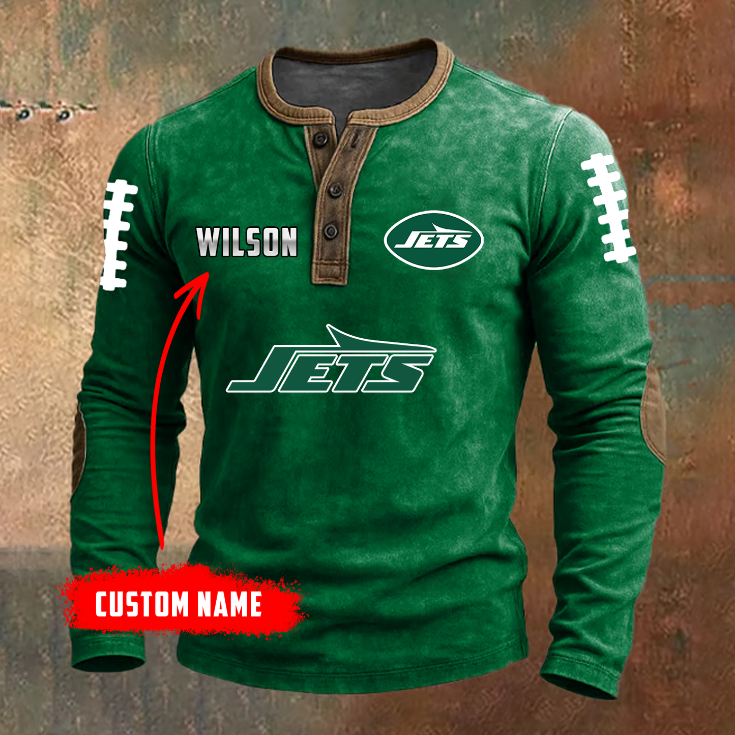 PREMIUM NFL X NYJ LONG SLEEVE SHIRT NDT TDT