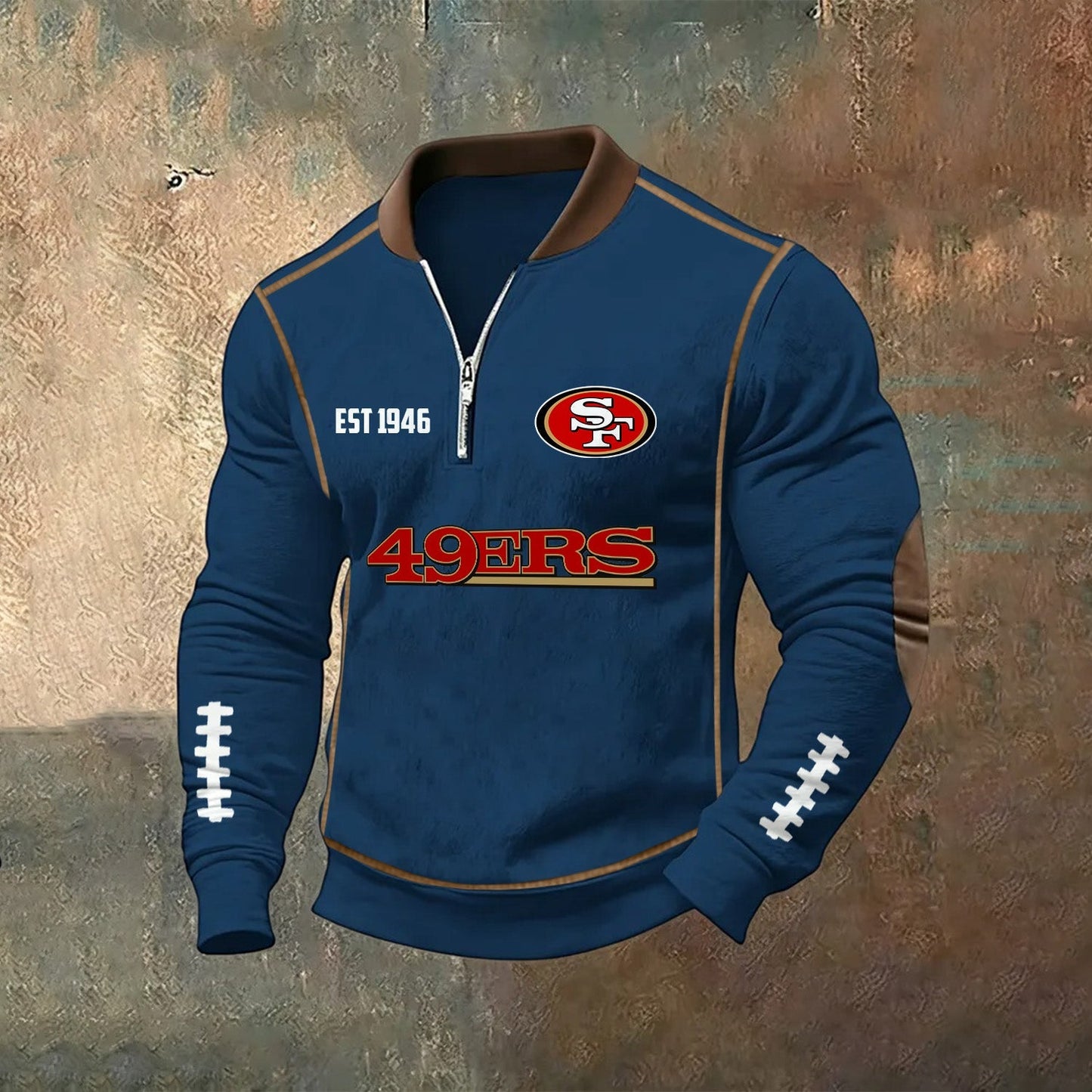 PREMIUM NFL X SF Zipper Sweatshirt 2025 NDT NHM