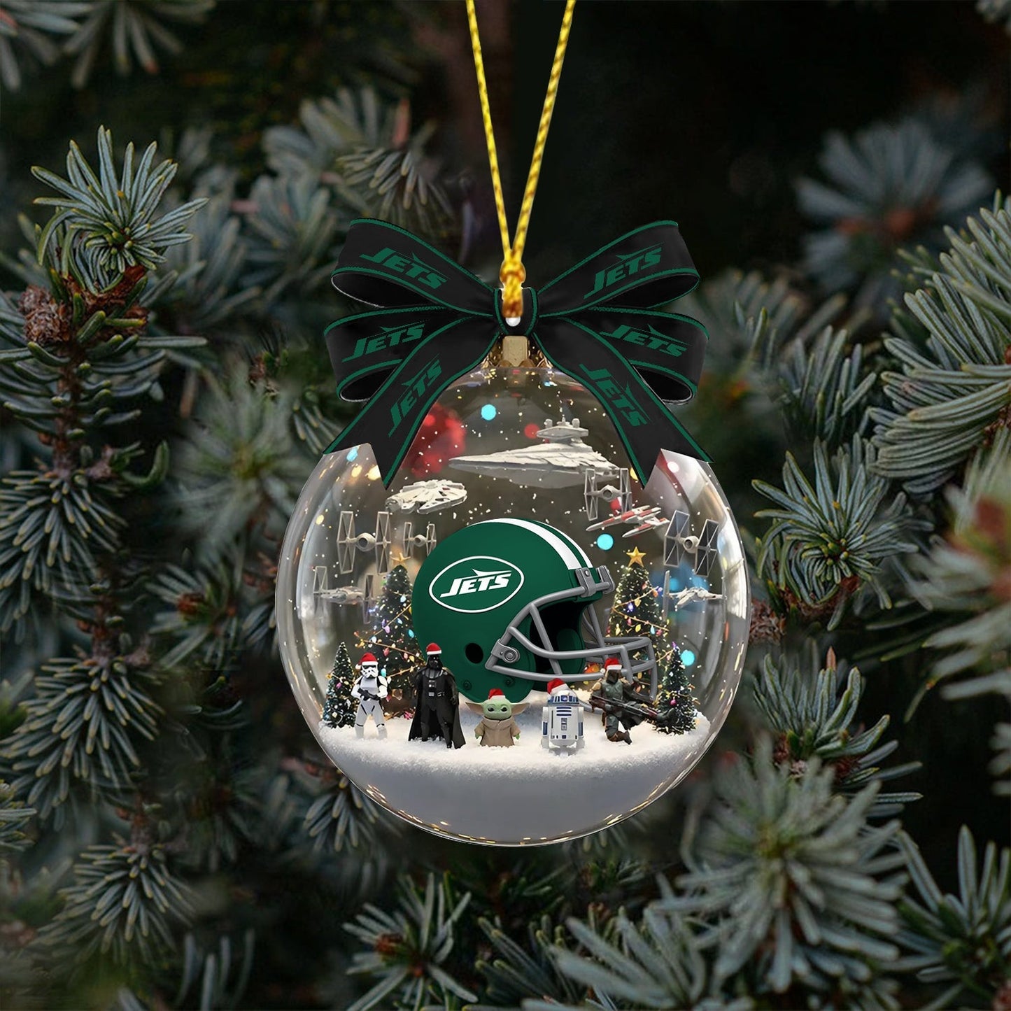 PRENIUM The Force X NYJ NFL Ornament NDT NHM