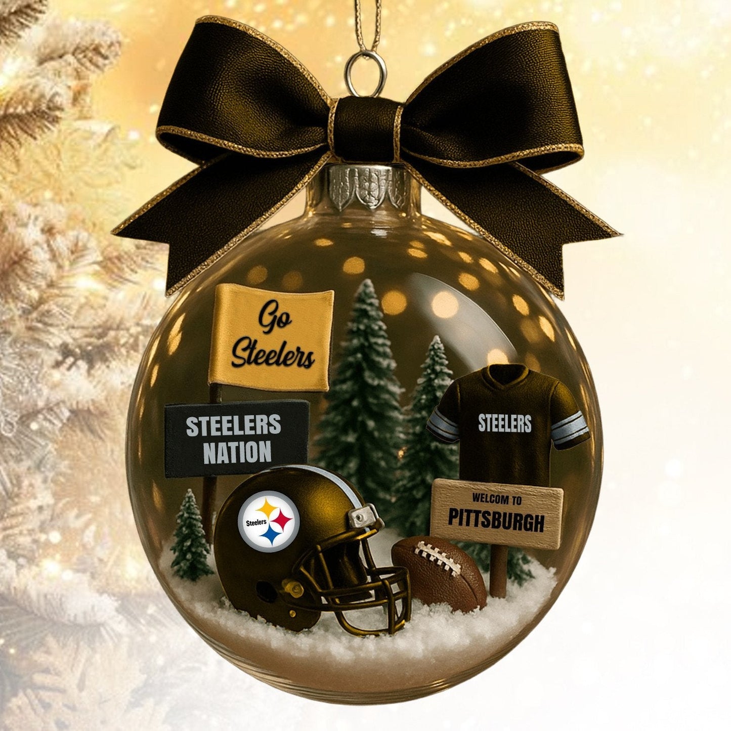 PS NFL Acrylic Ball Ornament - Best Gift For Fans DDT CTND