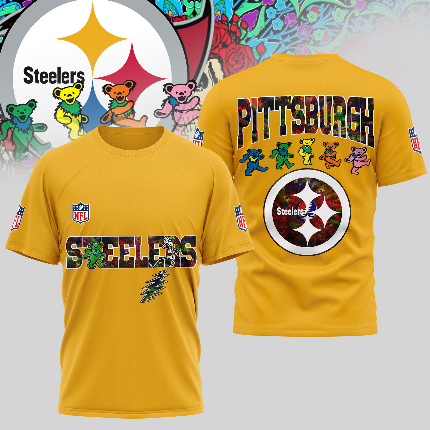 PS Premium NFL Dancing Bear T-Shirt DDT HLPHUONG